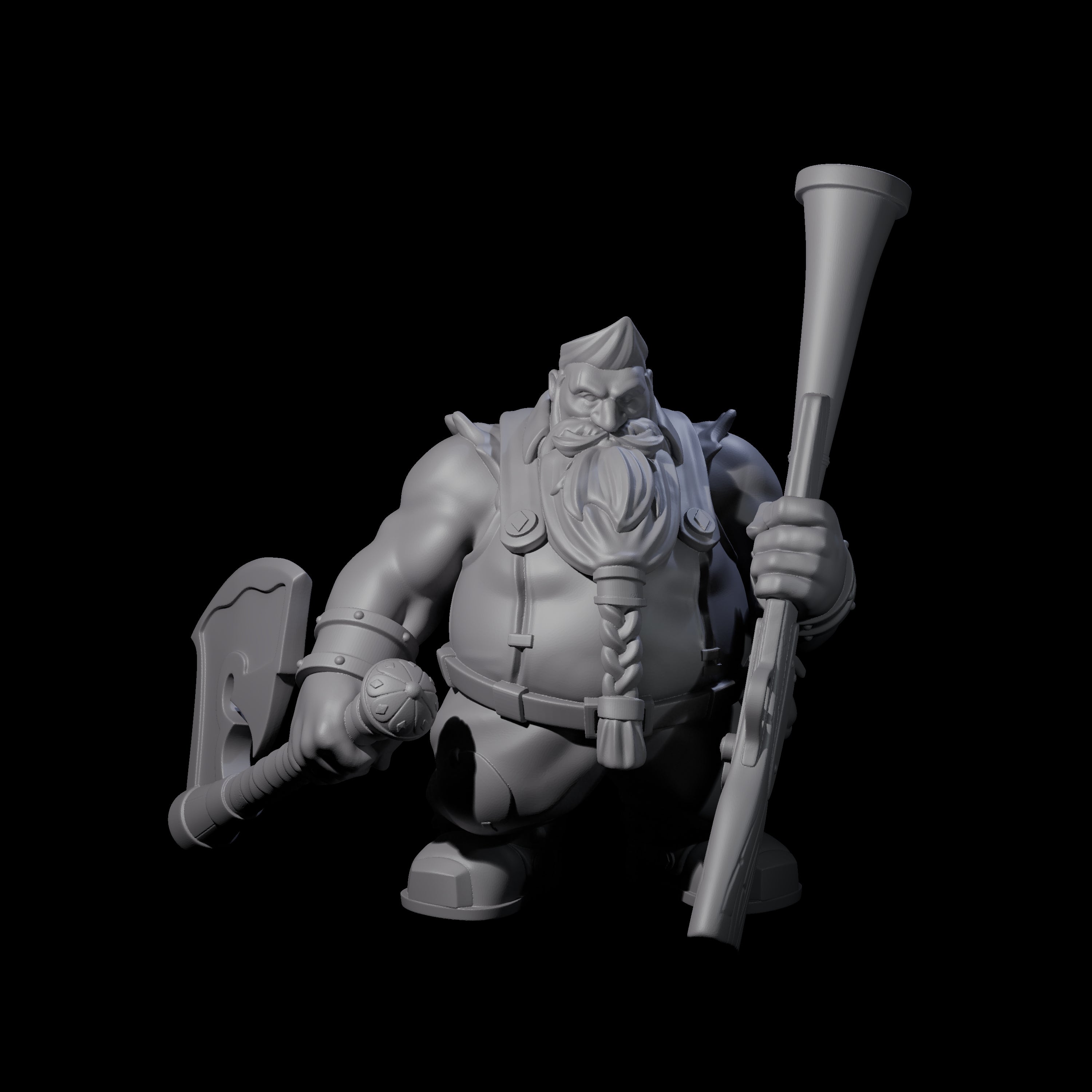 Guldram - Classic Dwarf Hunter Miniature for Dungeons and Dragons, Pathfinder or other TTRPGs