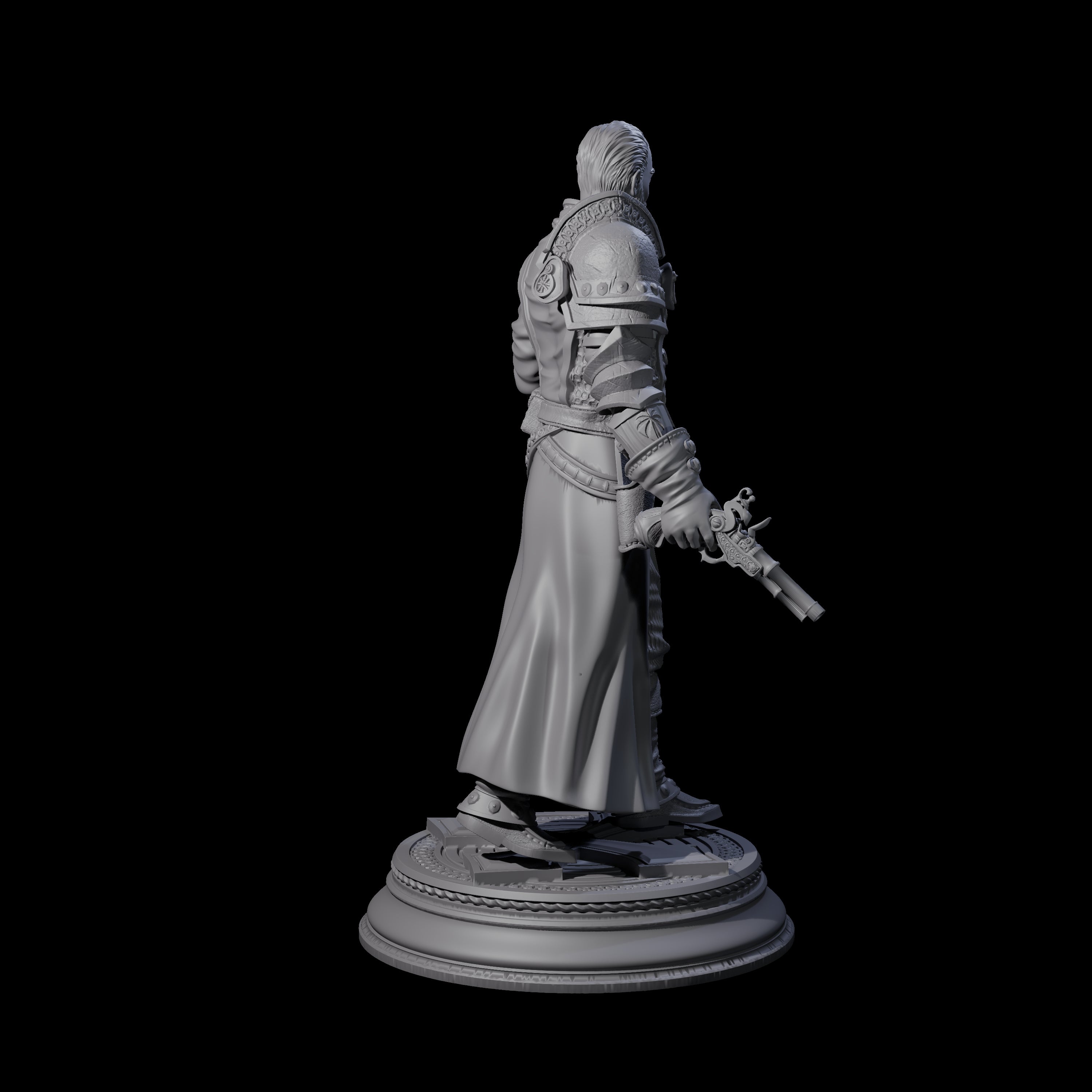 Gunslinging Priest Miniature for Dungeons and Dragons, Pathfinder or other TTRPGs