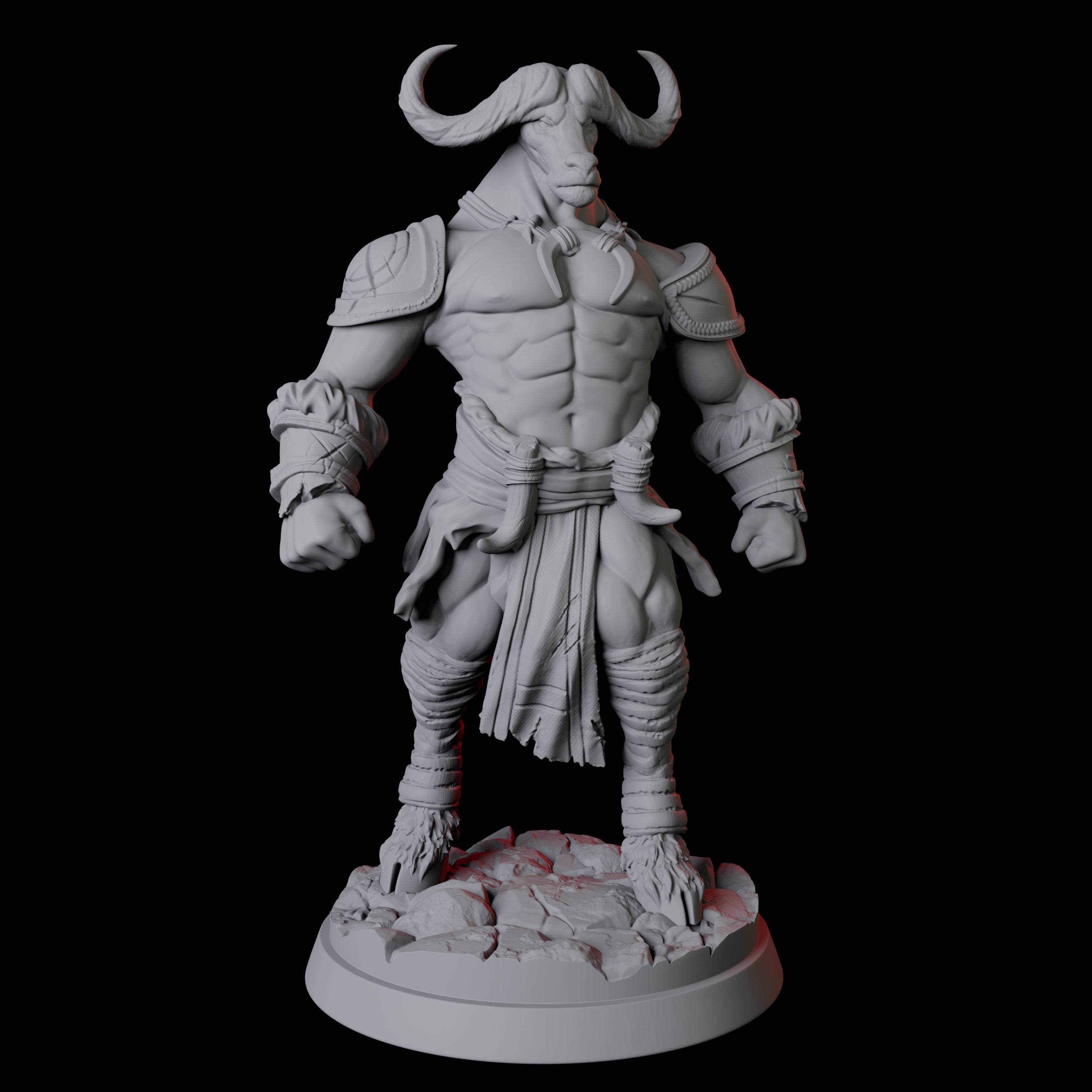Gym Bro Yakfolk Miniature for Dungeons and Dragons, Pathfinder or other TTRPGs