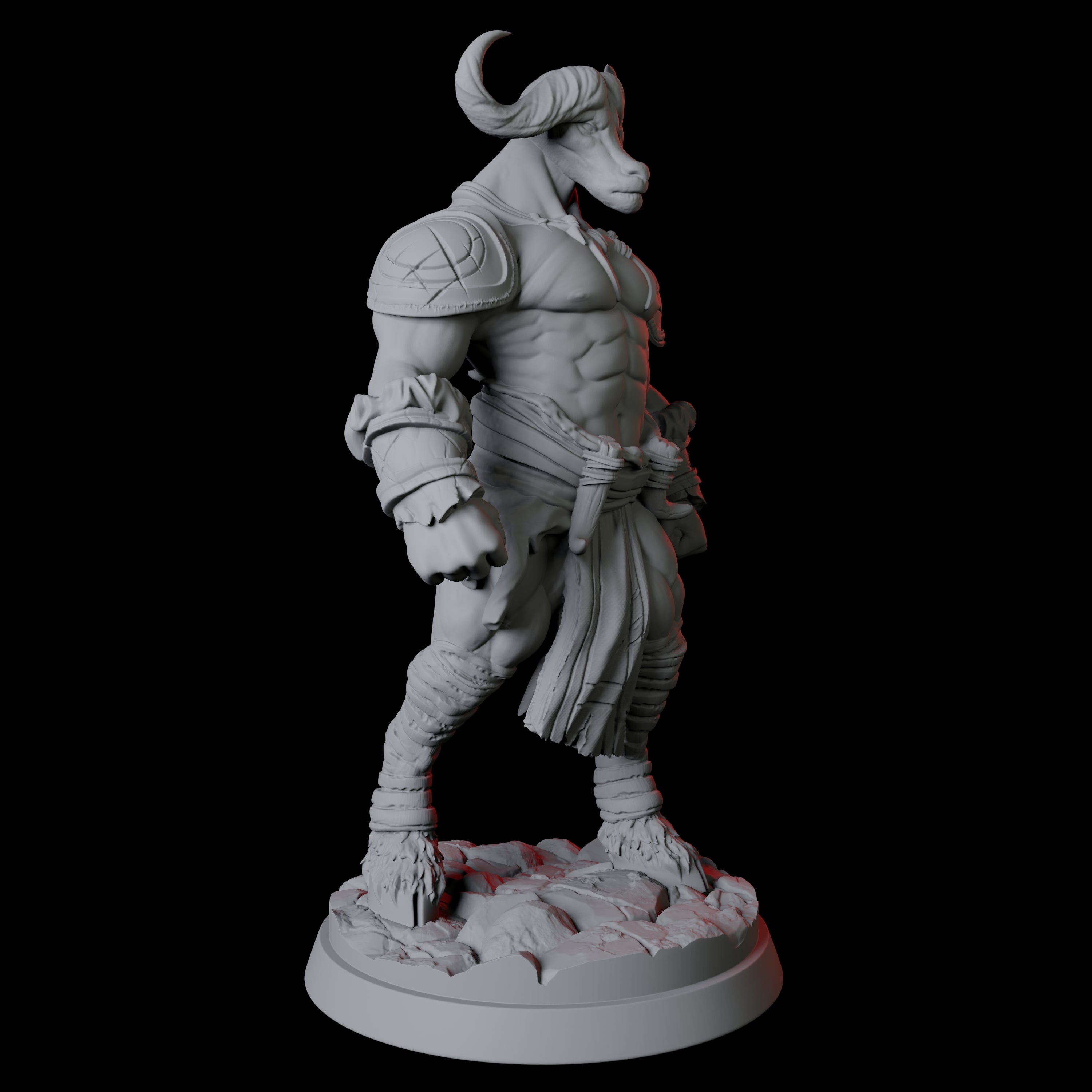 Gym Bro Yakfolk Miniature for Dungeons and Dragons, Pathfinder or other TTRPGs