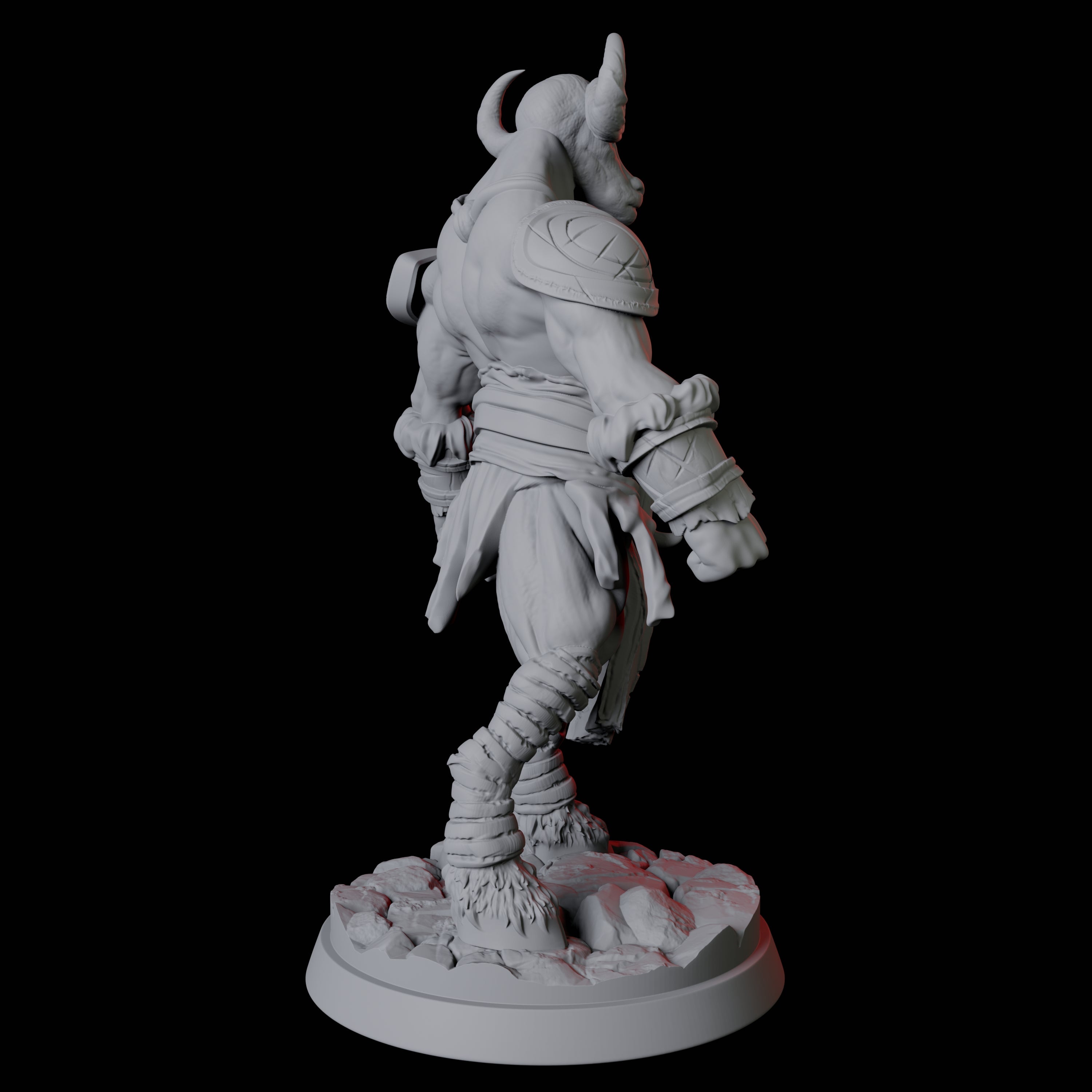 Gym Bro Yakfolk Miniature for Dungeons and Dragons, Pathfinder or other TTRPGs