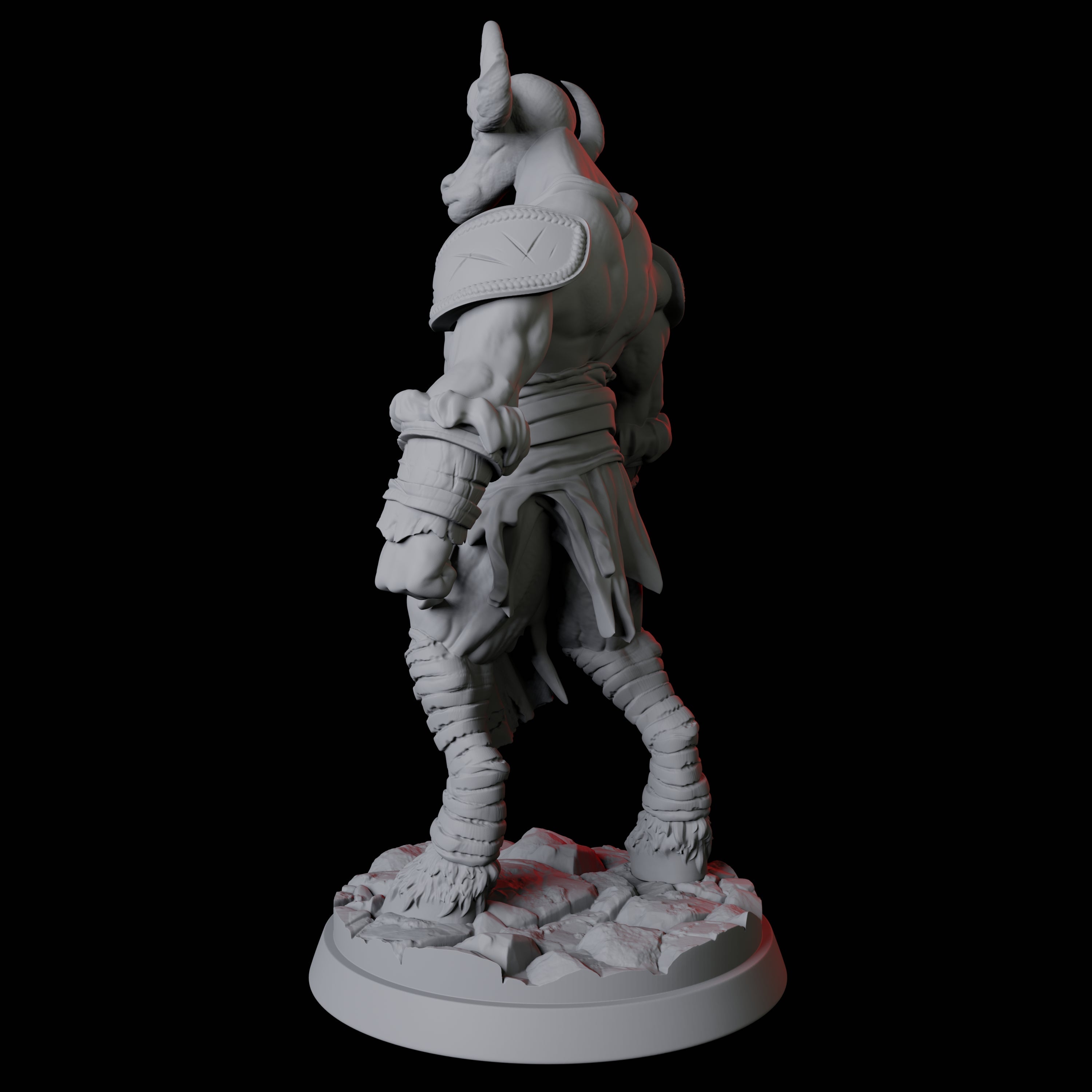 Gym Bro Yakfolk Miniature for Dungeons and Dragons, Pathfinder or other TTRPGs