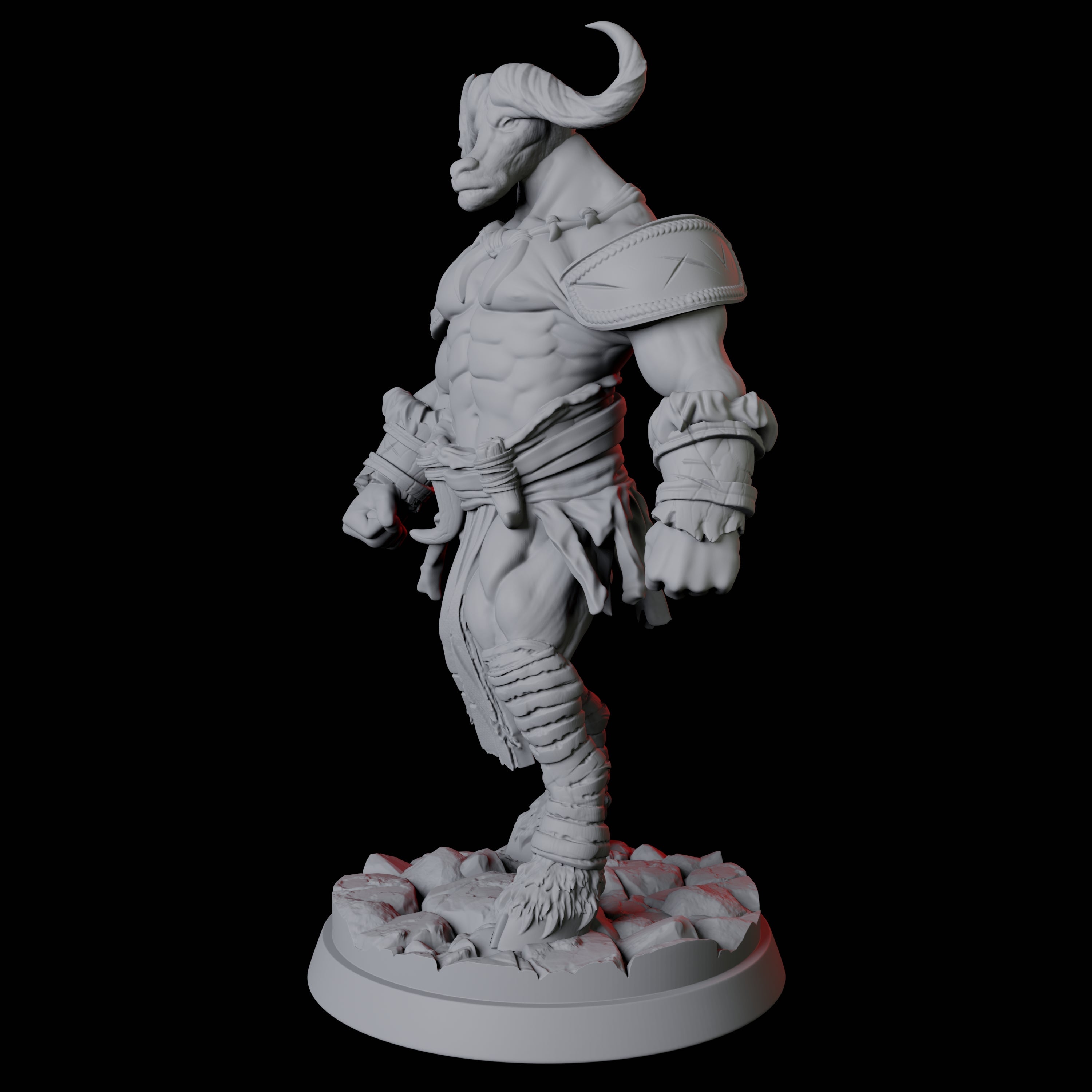 Gym Bro Yakfolk Miniature for Dungeons and Dragons, Pathfinder or other TTRPGs