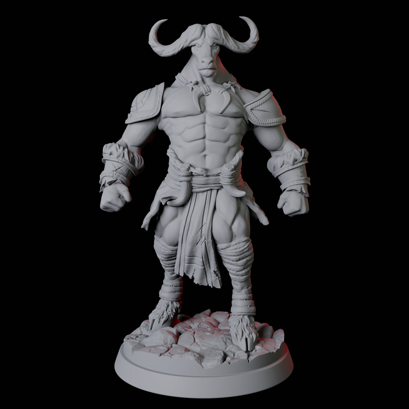 Gym Bro Yakfolk Miniature for Dungeons and Dragons, Pathfinder or other TTRPGs