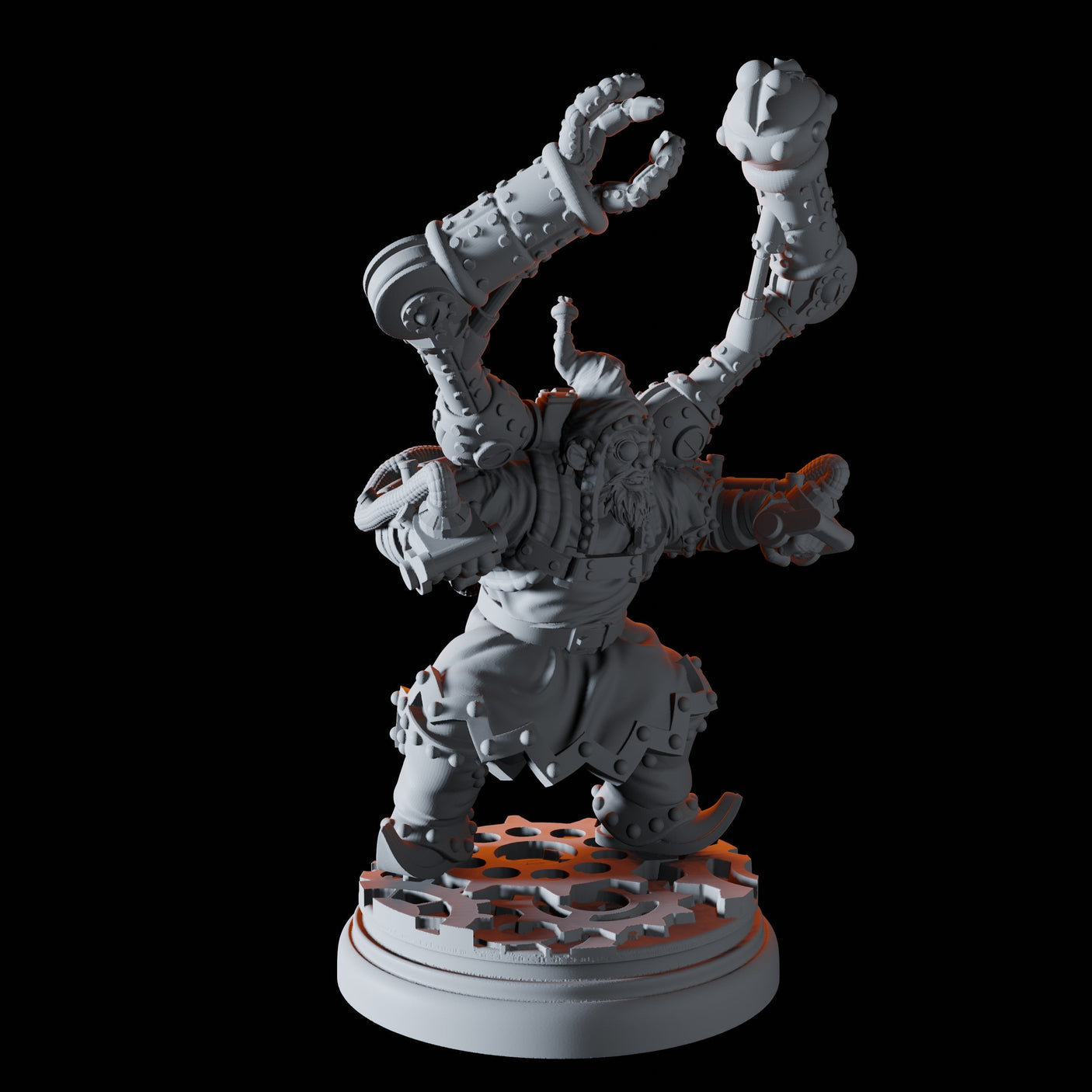 Halfling Artificer Miniature for Dungeons and Dragons, Pathfinder or other TTRPGs