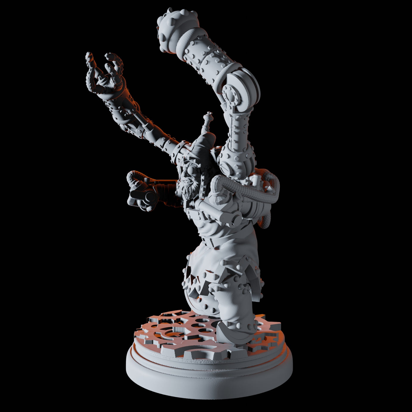 Halfling Artificer Miniature for Dungeons and Dragons, Pathfinder or other TTRPGs