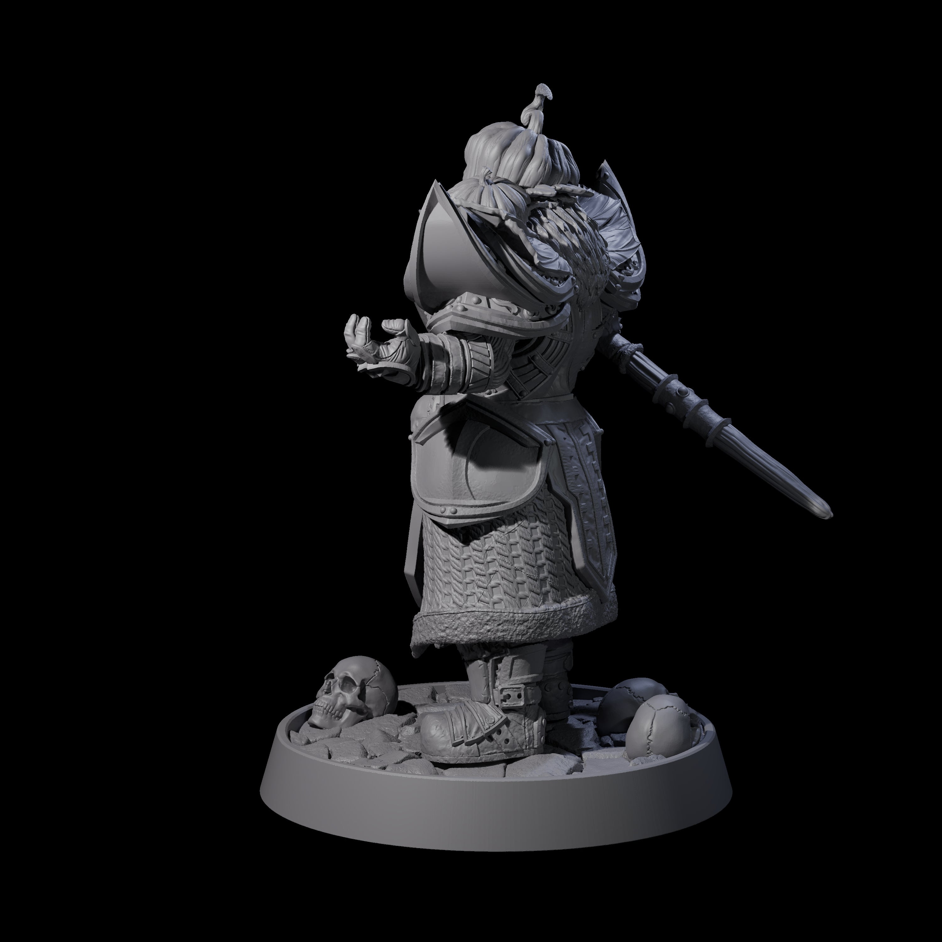 Halloween Foot Solider B Miniature for Dungeons and Dragons, Pathfinder or other TTRPGs