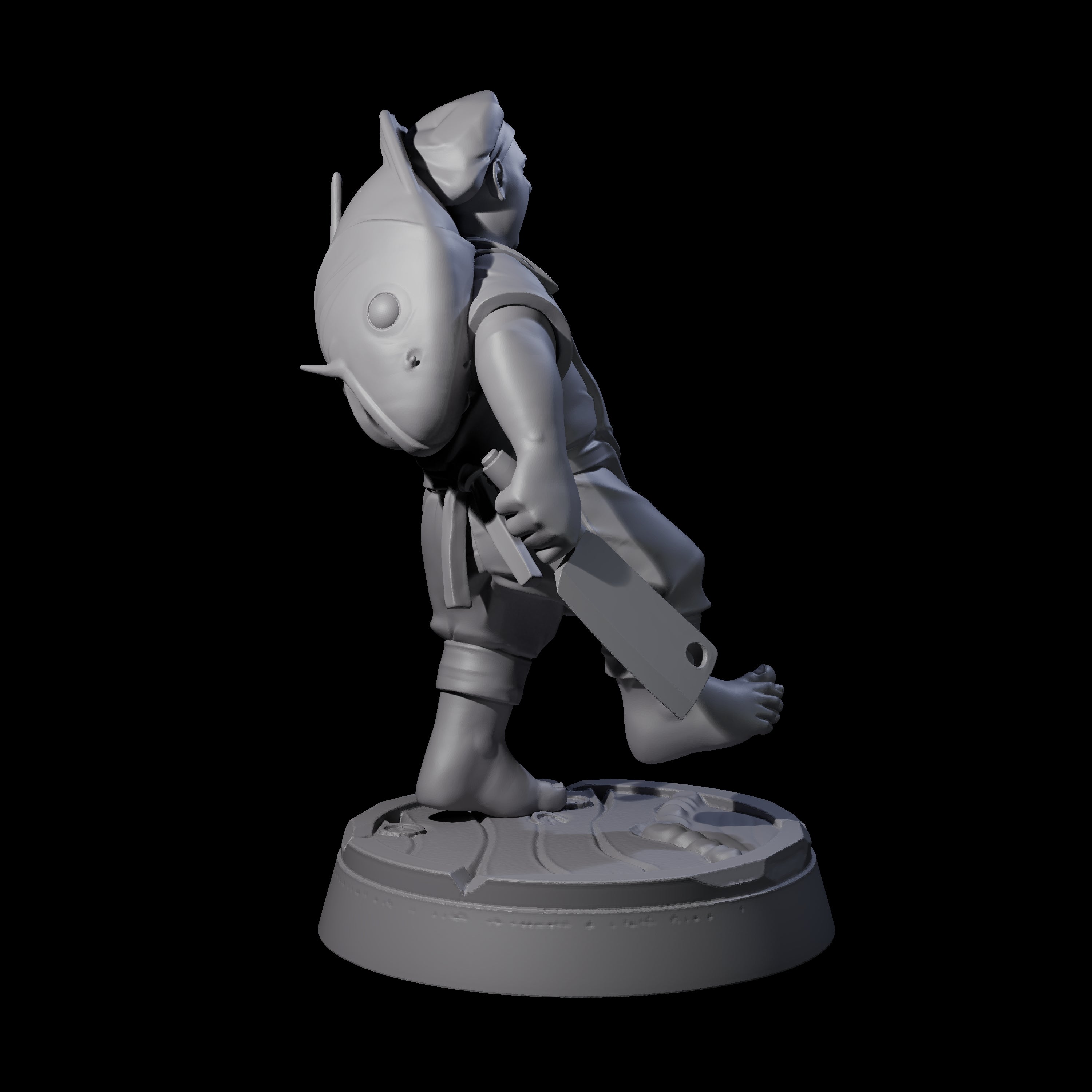 Happy Human Pirate Cook Miniature for Dungeons and Dragons, Pathfinder or other TTRPGs
