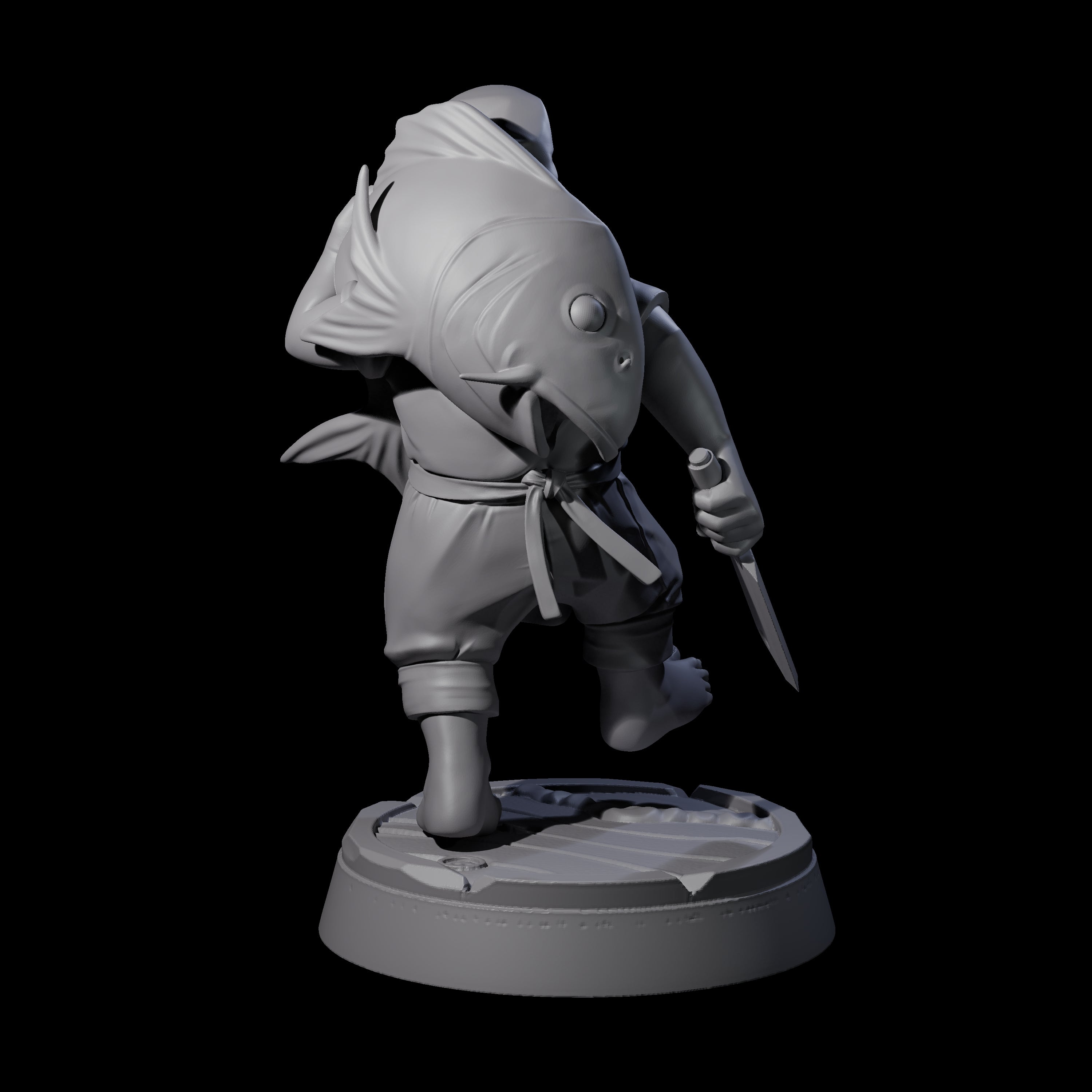 Happy Human Pirate Cook Miniature for Dungeons and Dragons, Pathfinder or other TTRPGs