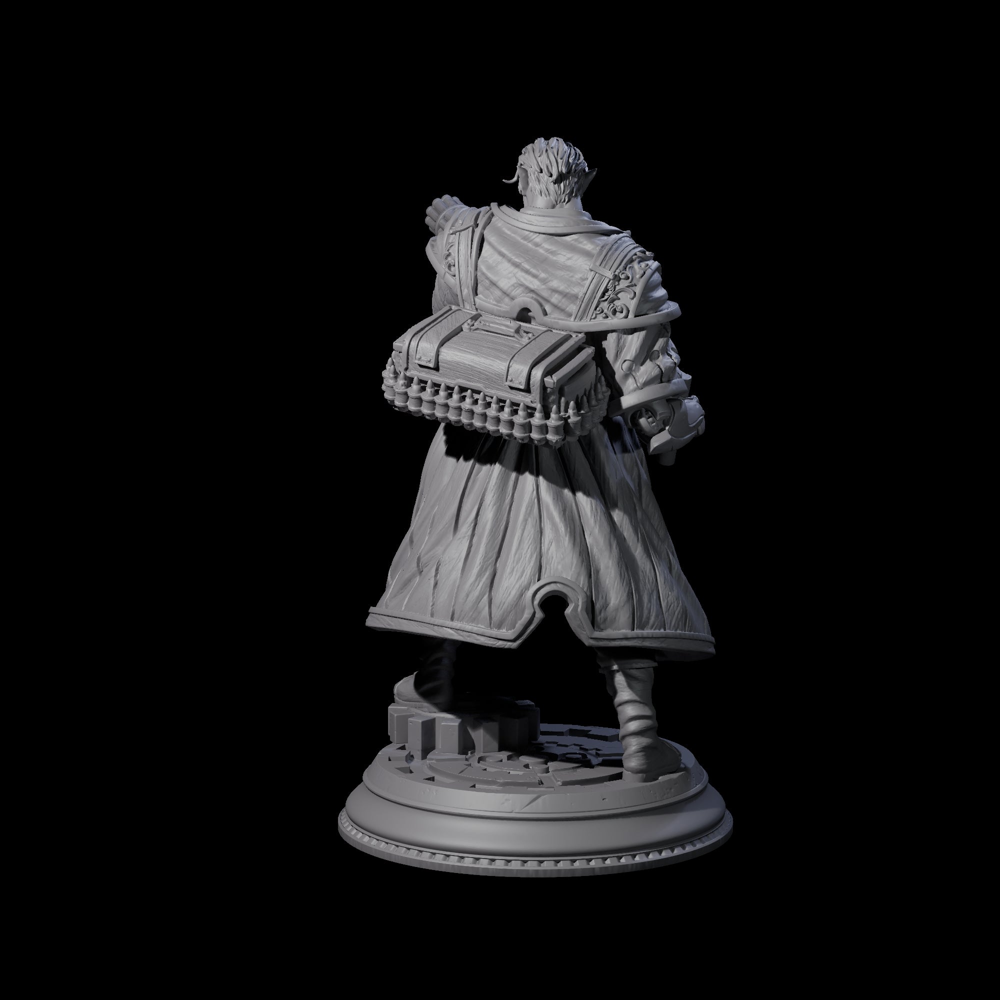 Happy Mini Gun Orc Miniature for Dungeons and Dragons, Pathfinder or other TTRPGs