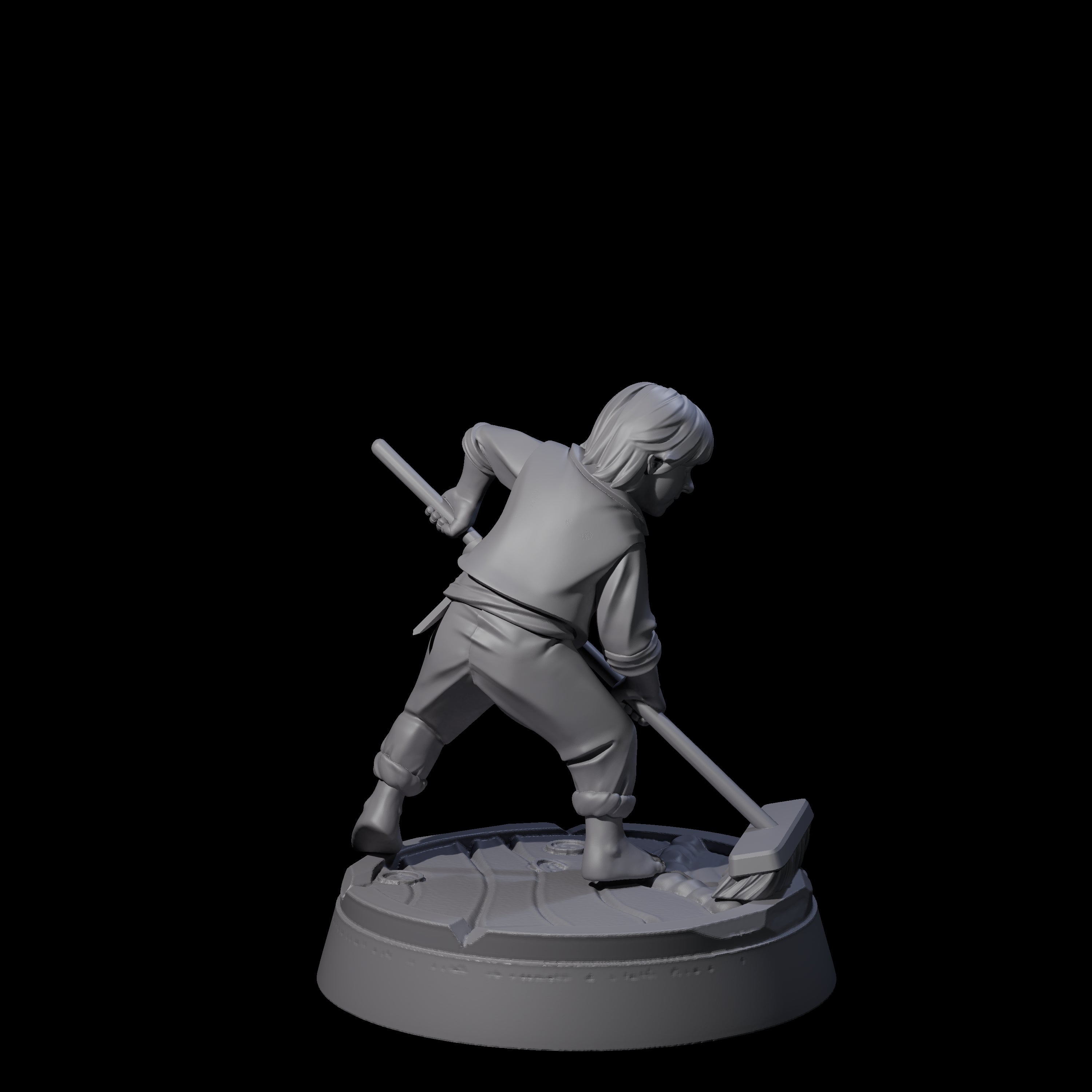 Hard Working Human Cabin Boy Miniature for Dungeons and Dragons, Pathfinder or other TTRPGs