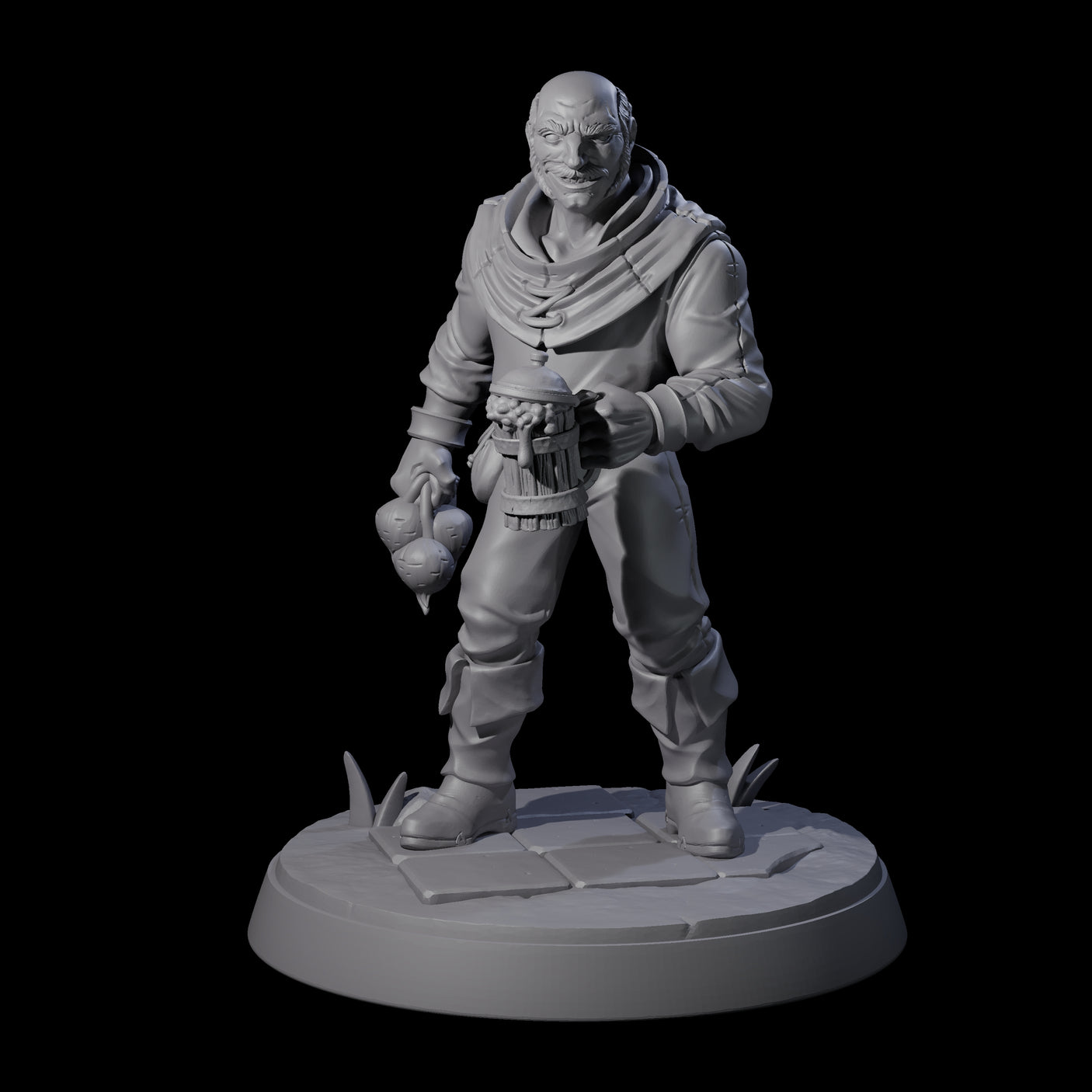 Hard Working Villager C Miniature for Dungeons and Dragons, Pathfinder or other TTRPGs