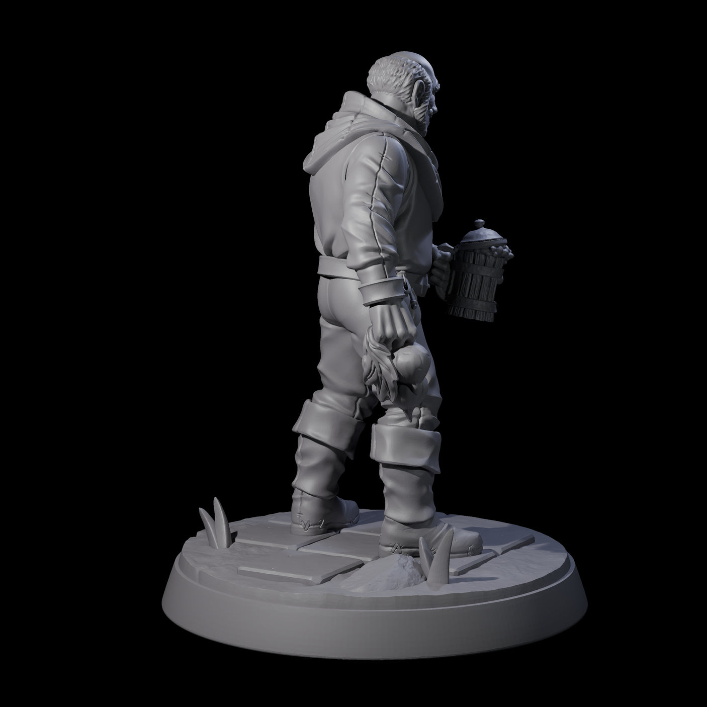 Hard Working Villager C Miniature for Dungeons and Dragons, Pathfinder or other TTRPGs