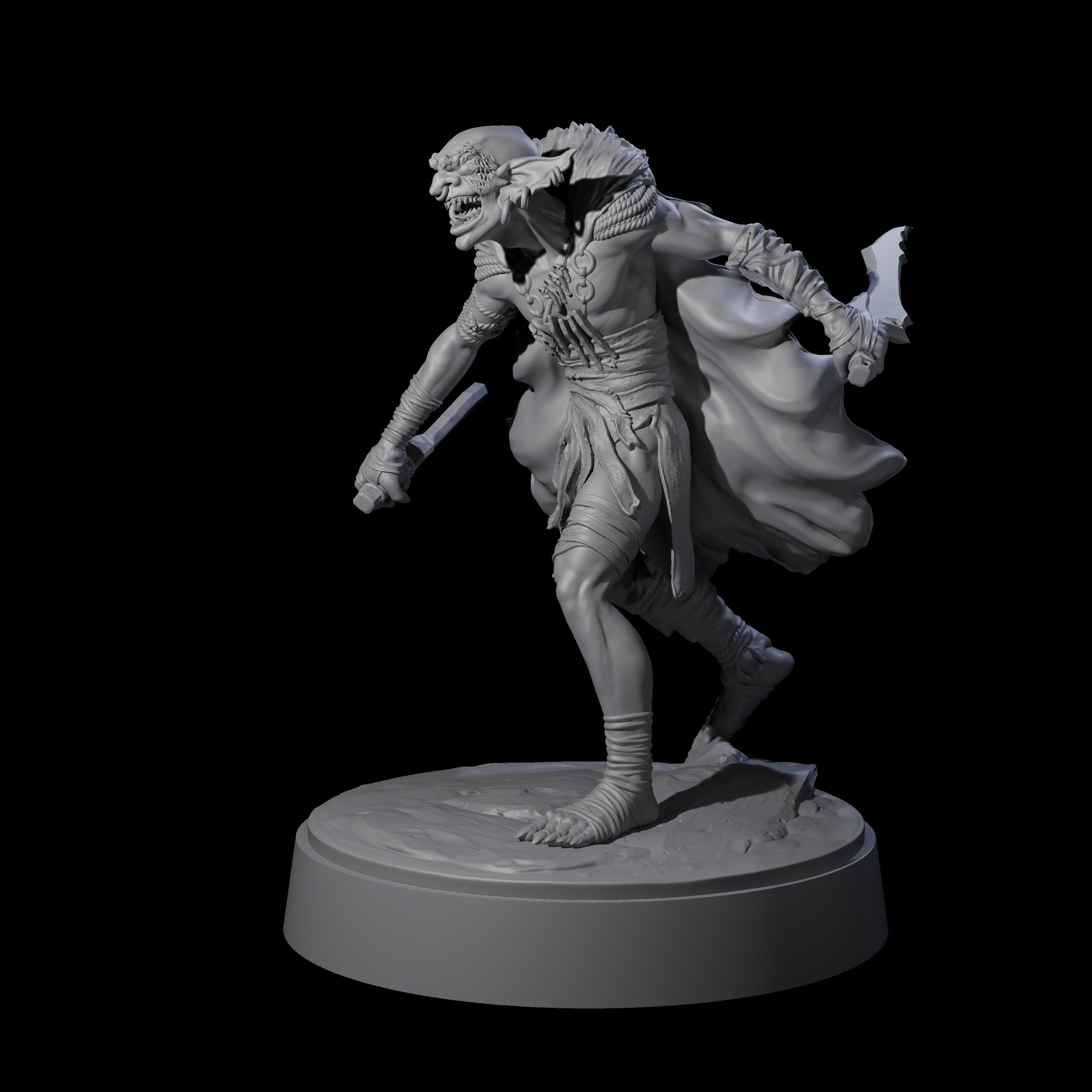Hardy Goblin Scavenger B Miniature for Dungeons and Dragons, Pathfinder or other TTRPGs