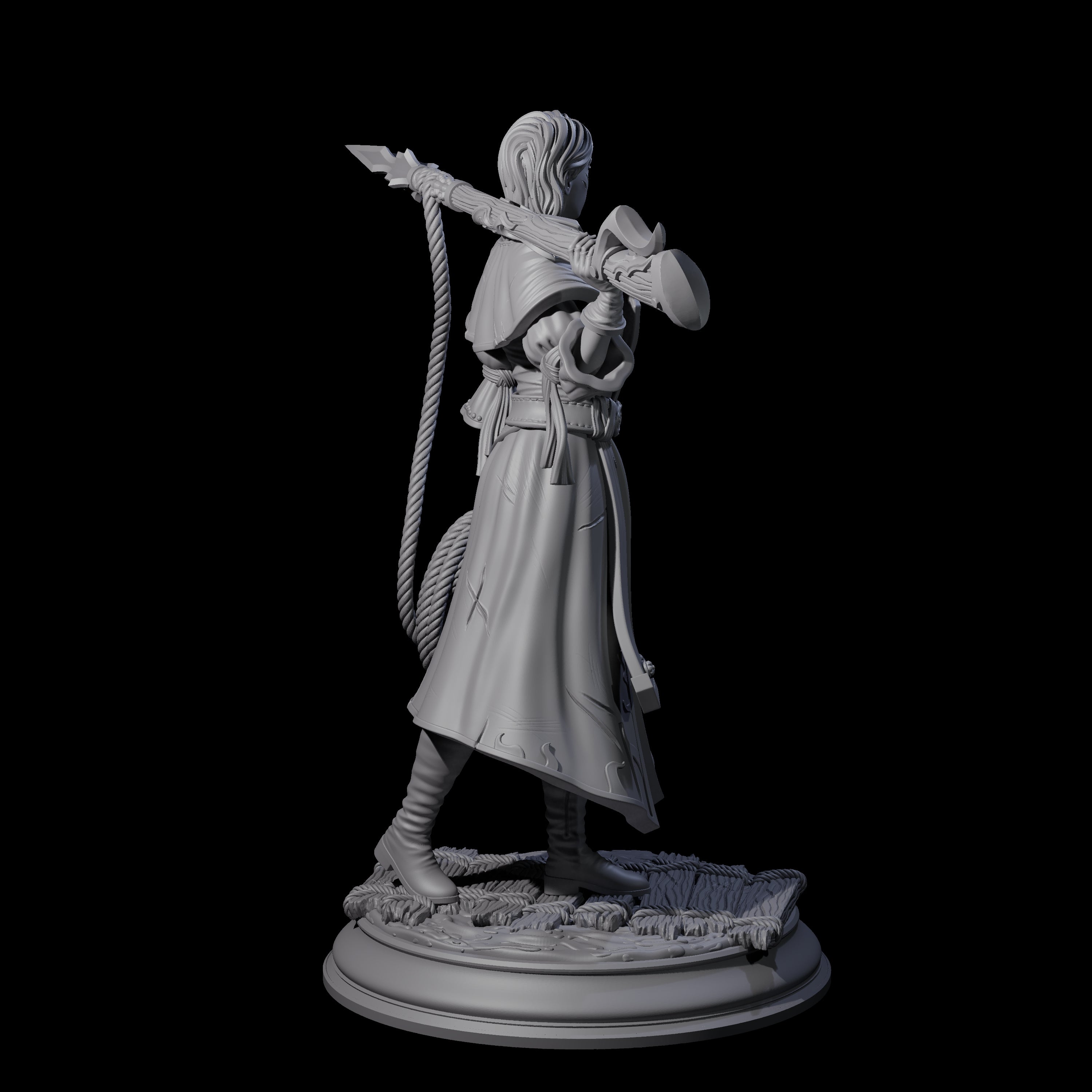 Harpoon Sharpshooter Miniature for Dungeons and Dragons, Pathfinder or other TTRPGs