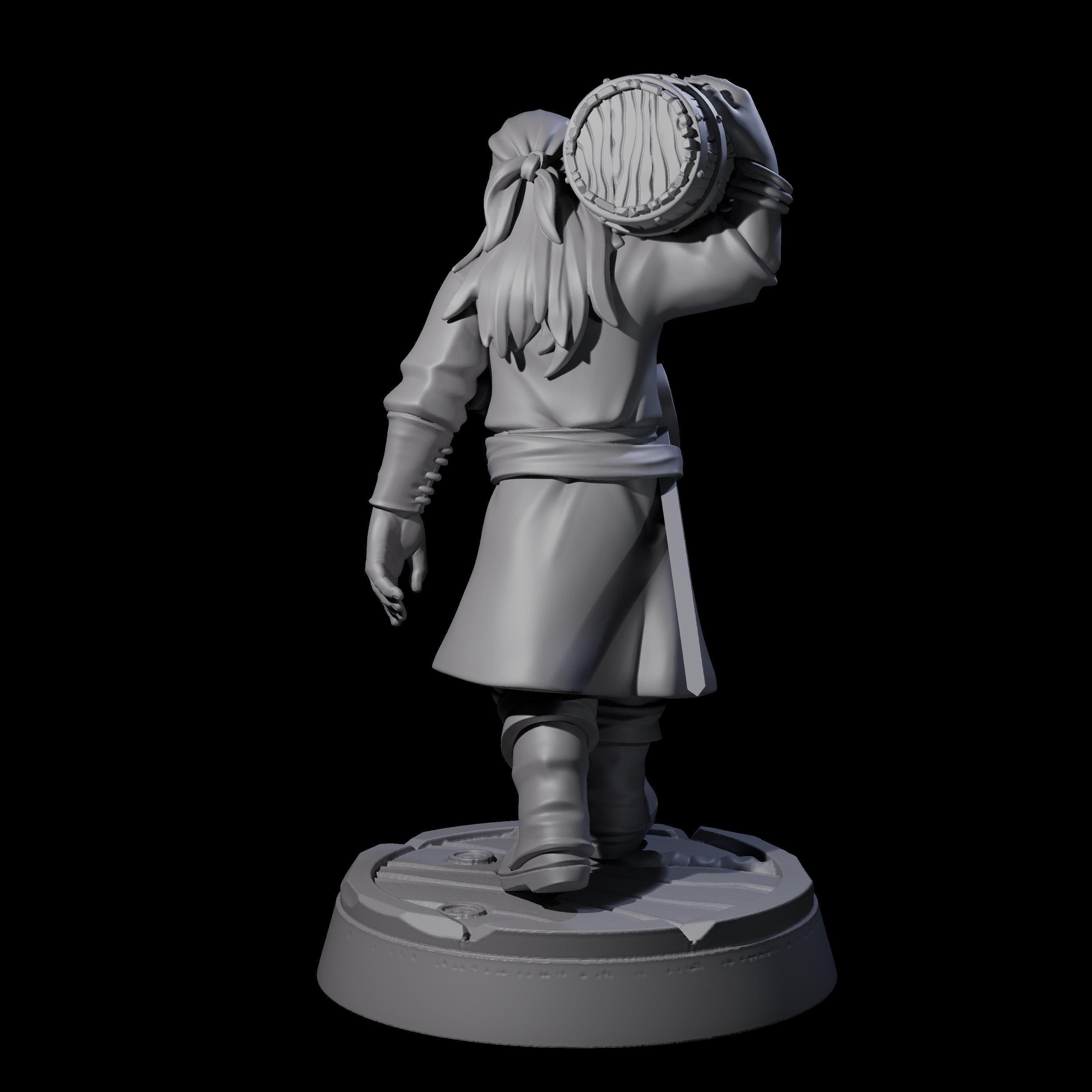 Hauling Human Sailor Miniature for Dungeons and Dragons, Pathfinder or other TTRPGs