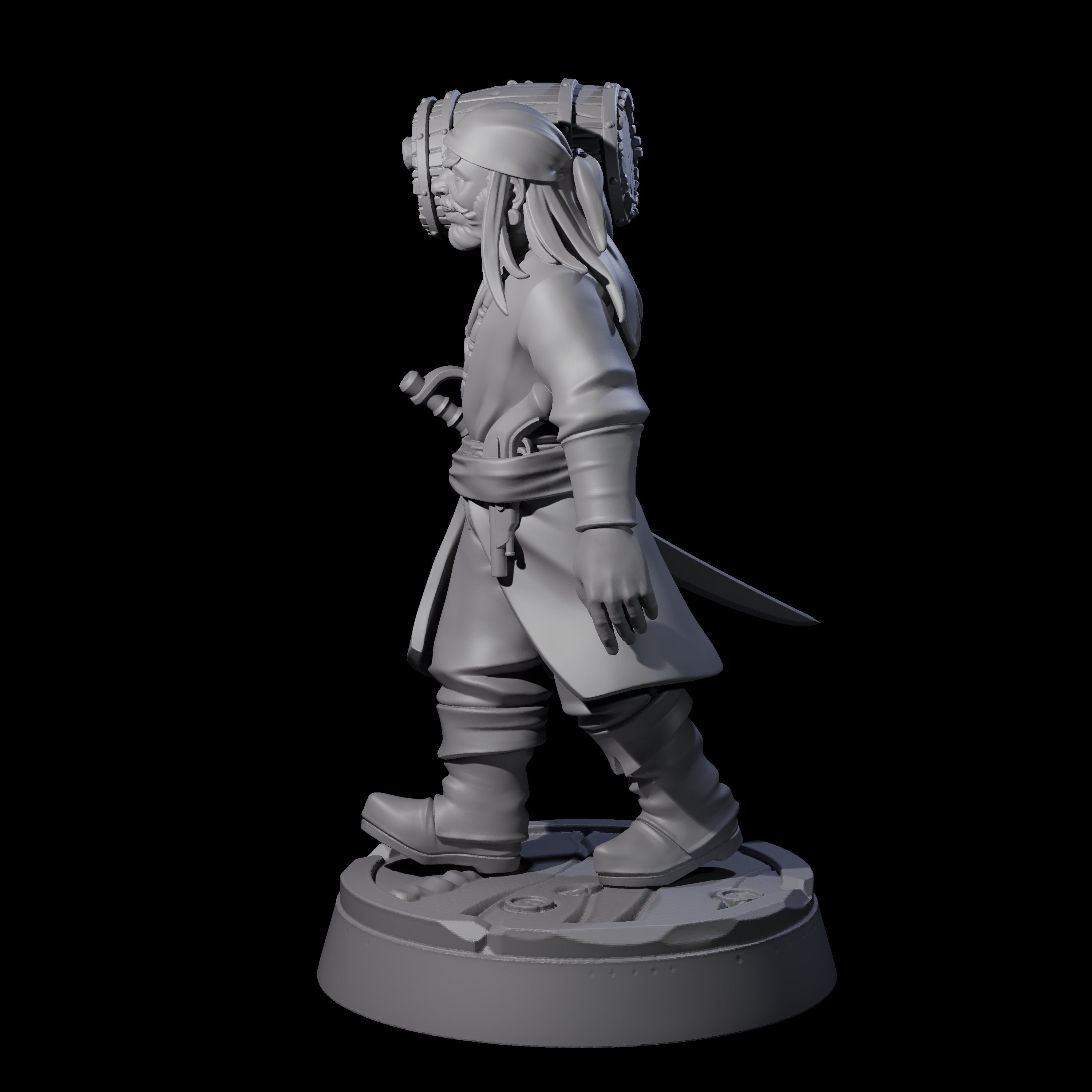 Hauling Human Sailor Miniature for Dungeons and Dragons, Pathfinder or other TTRPGs