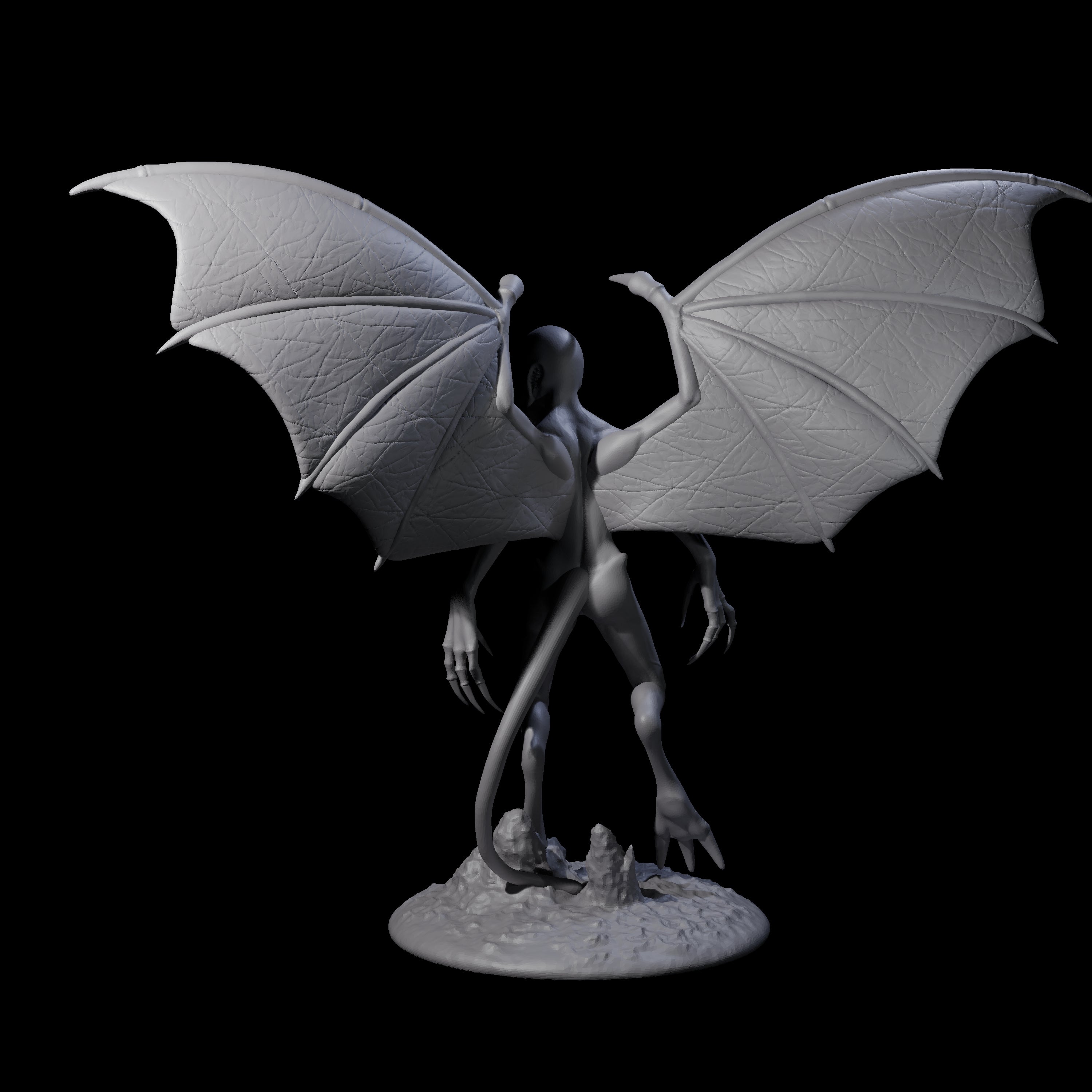 Haunting Nightgaunt A Miniature for Dungeons and Dragons, Pathfinder or other TTRPGs