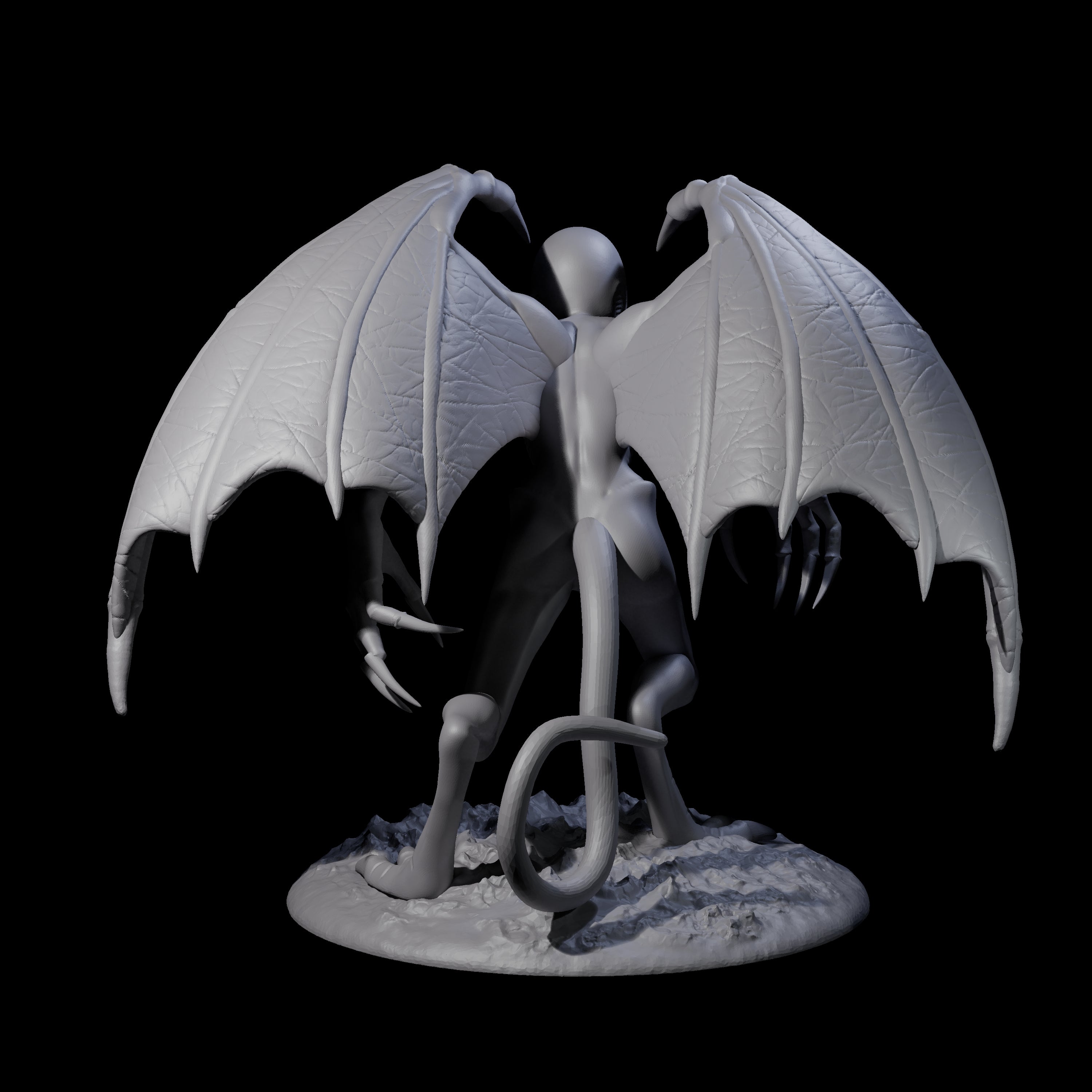 Haunting Nightgaunt B Miniature for Dungeons and Dragons, Pathfinder or other TTRPGs