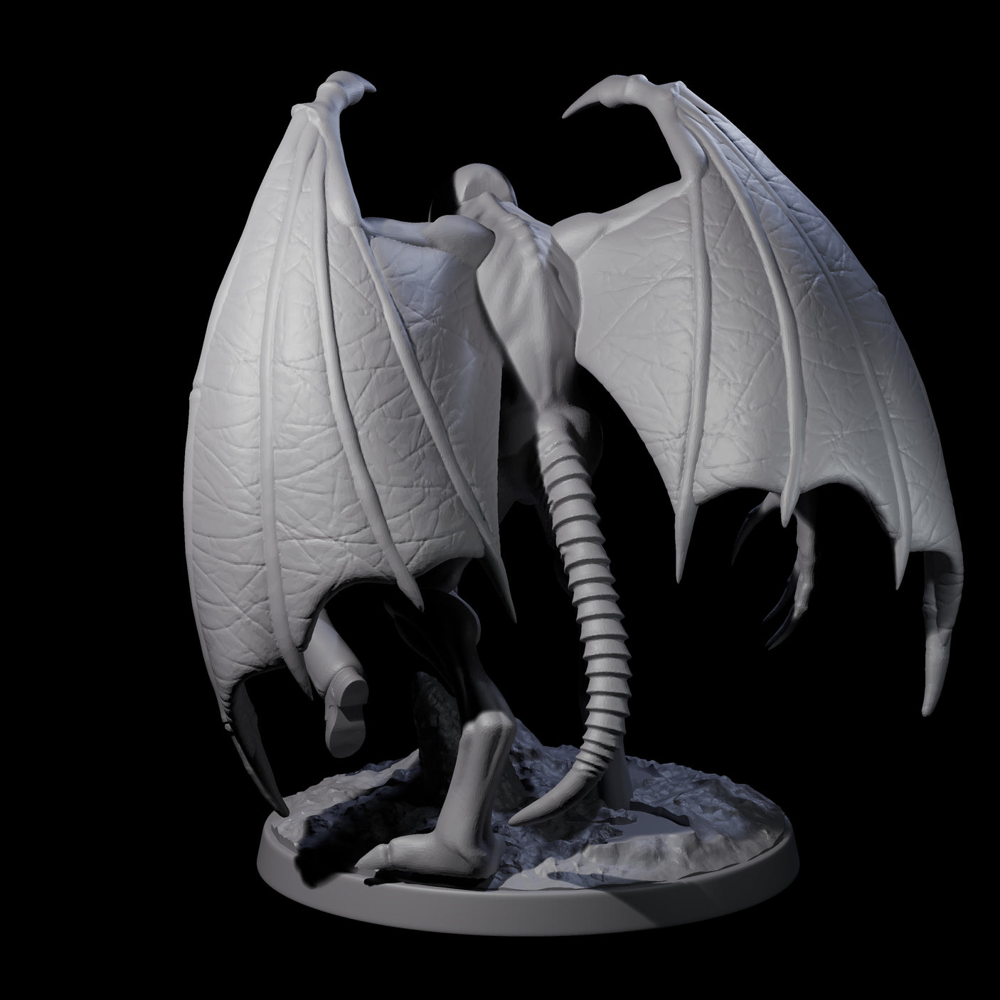 Haunting Nightgaunt with Victim Miniature for Dungeons and Dragons, Pathfinder or other TTRPGs
