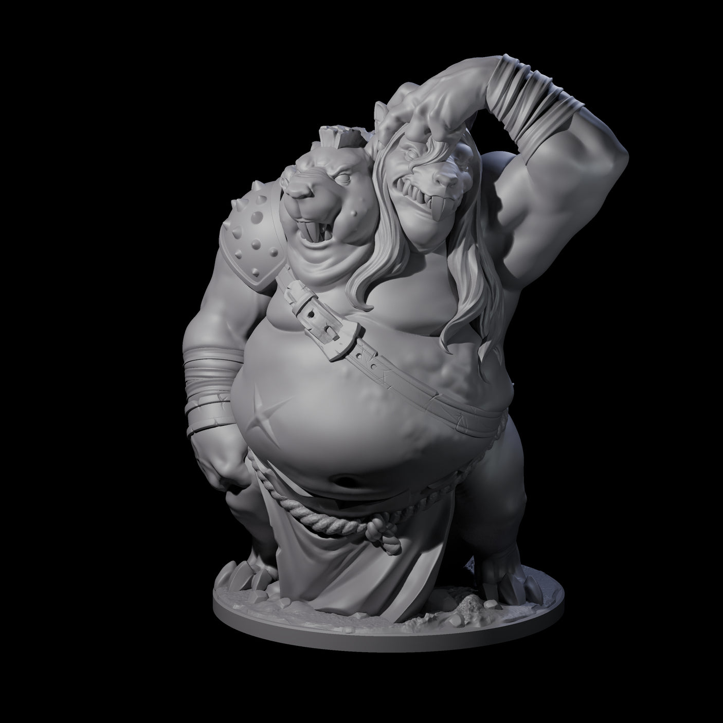 Head Scratching Ratfolk Mutant Miniature for Dungeons and Dragons, Pathfinder or other TTRPGs