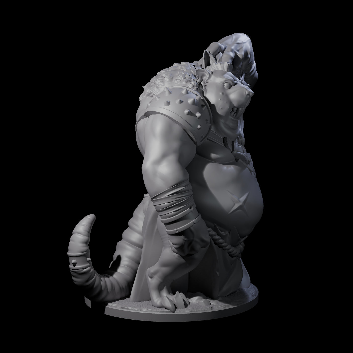 Head Scratching Ratfolk Mutant Miniature for Dungeons and Dragons, Pathfinder or other TTRPGs