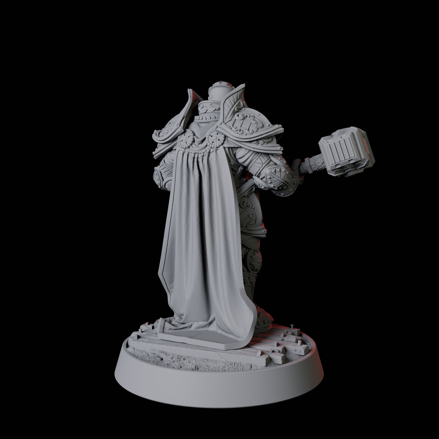 Heavy Armour Paladin Miniature for Dungeons and Dragons, Pathfinder or other TTRPGs