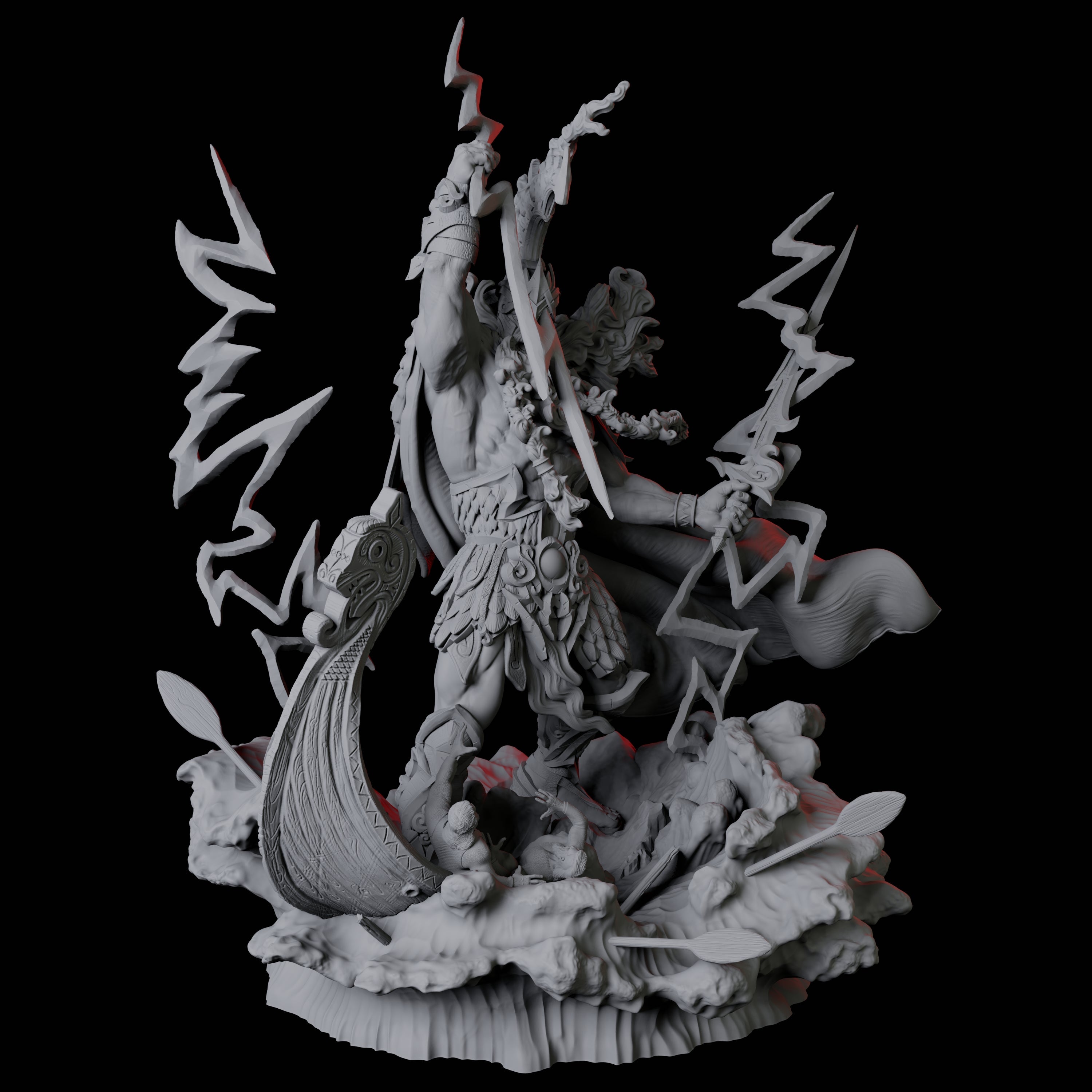 Hekaton, King of the Storm Giants Miniature for Dungeons and Dragons, Pathfinder or other TTRPGs