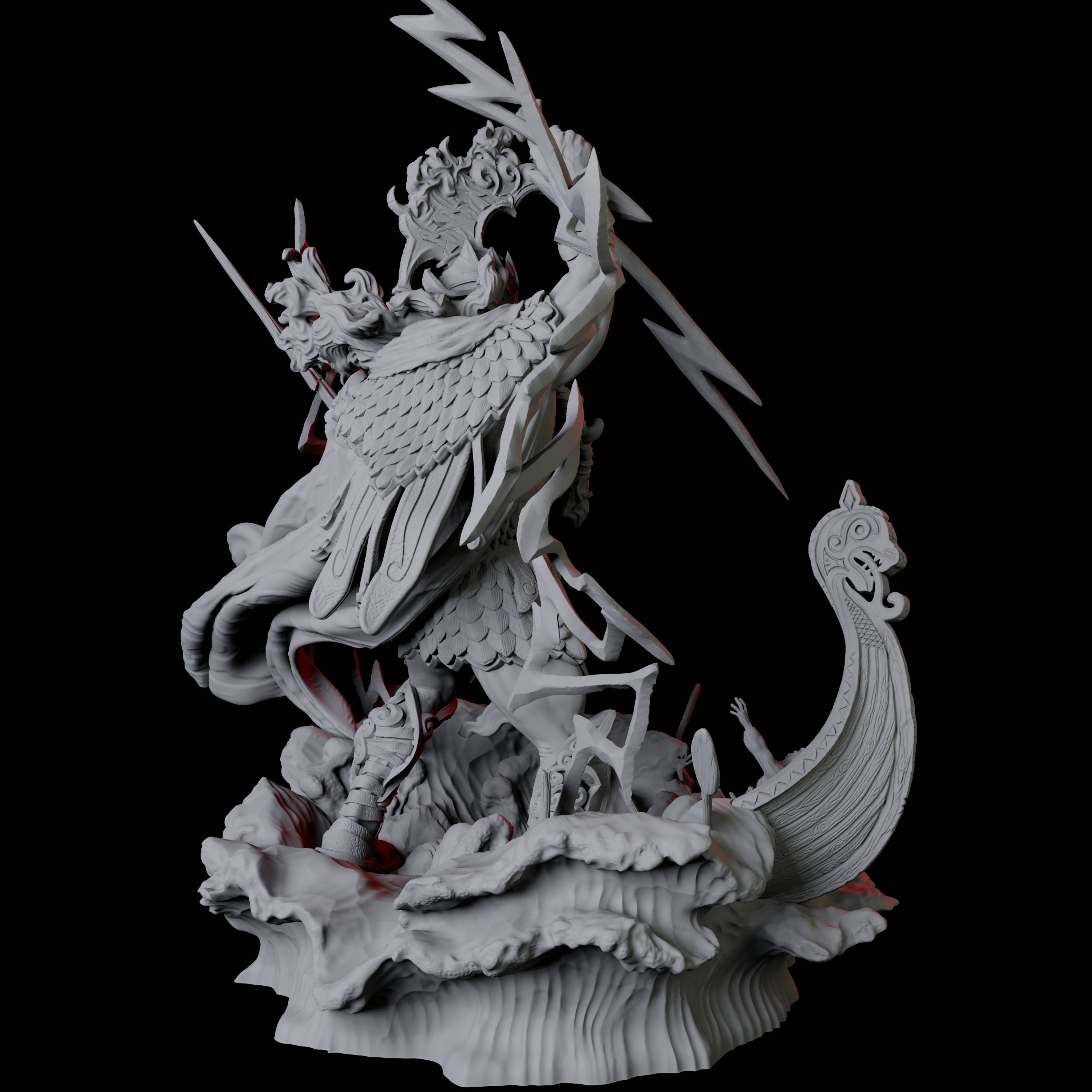 Hekaton, King of the Storm Giants Miniature for Dungeons and Dragons, Pathfinder or other TTRPGs