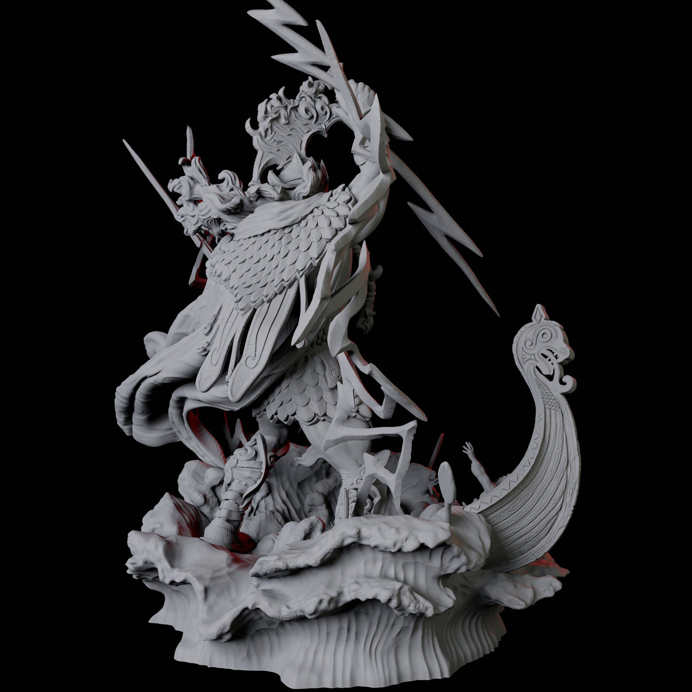 Hekaton, King of the Storm Giants Miniature for Dungeons and Dragons, Pathfinder or other TTRPGs