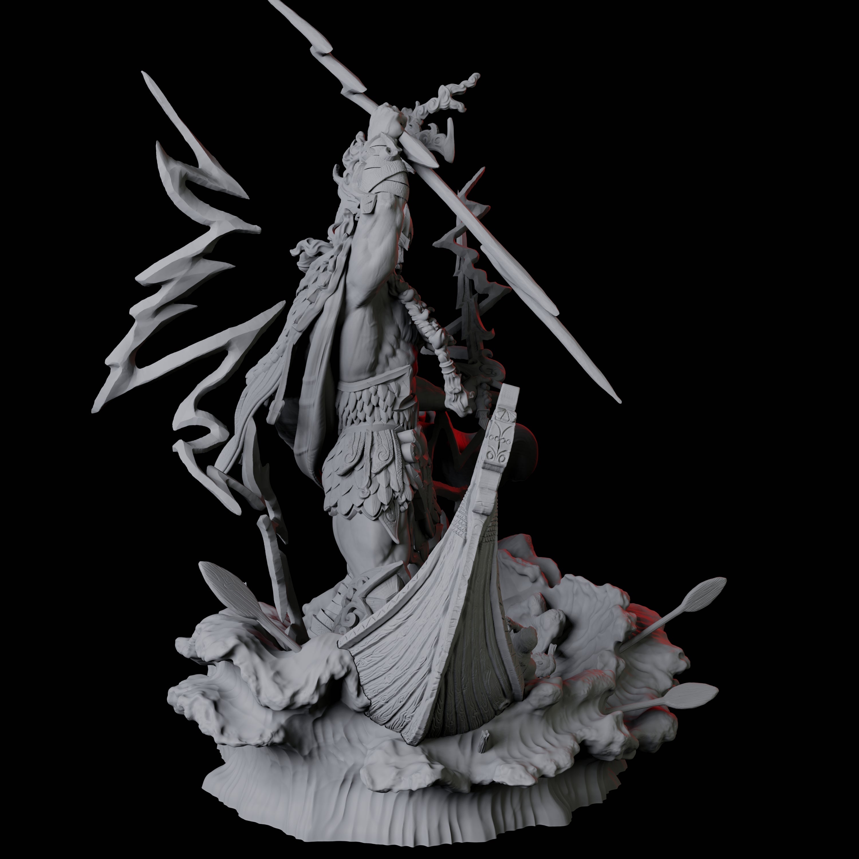 Hekaton, King of the Storm Giants Miniature for Dungeons and Dragons, Pathfinder or other TTRPGs