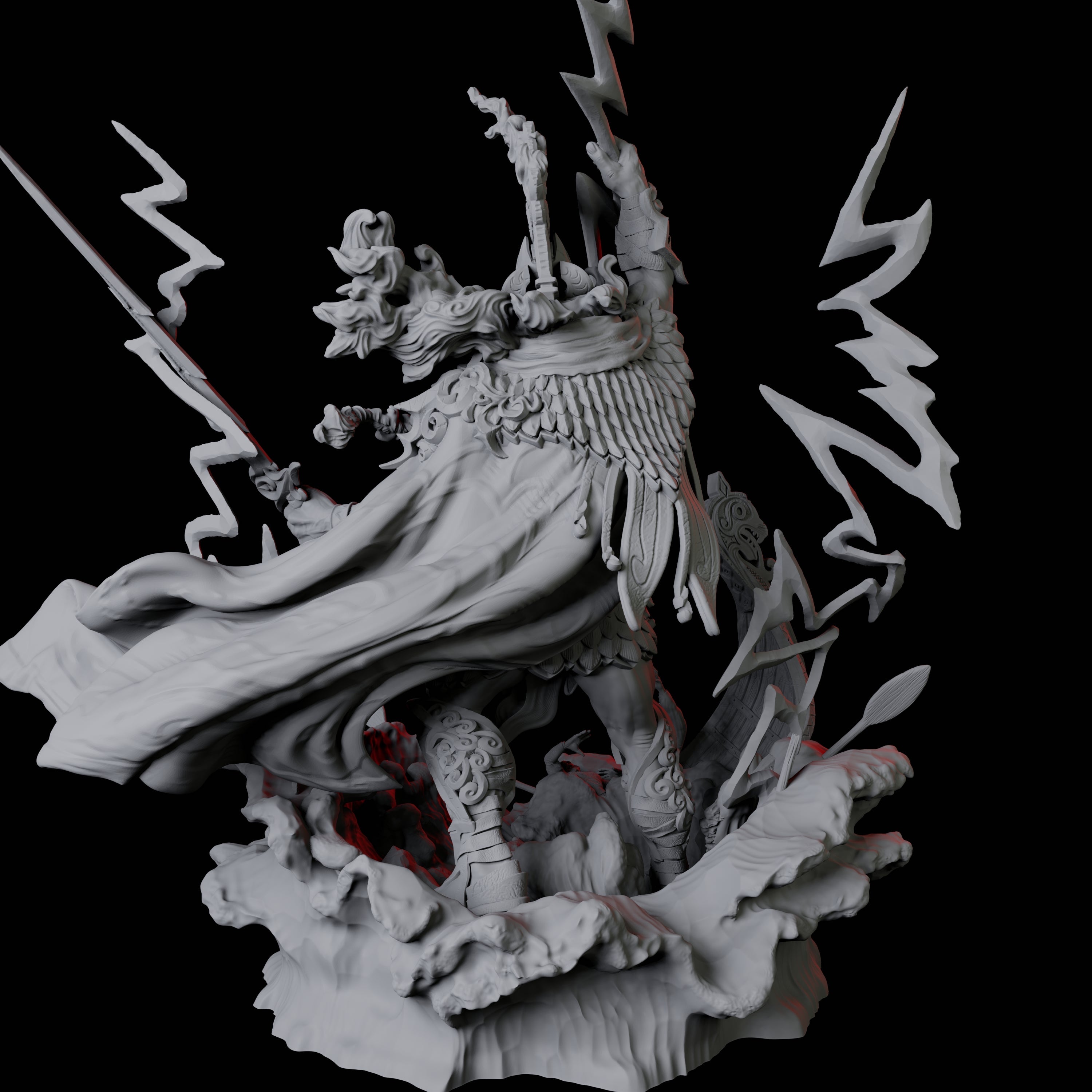 Hekaton, King of the Storm Giants Miniature for Dungeons and Dragons, Pathfinder or other TTRPGs