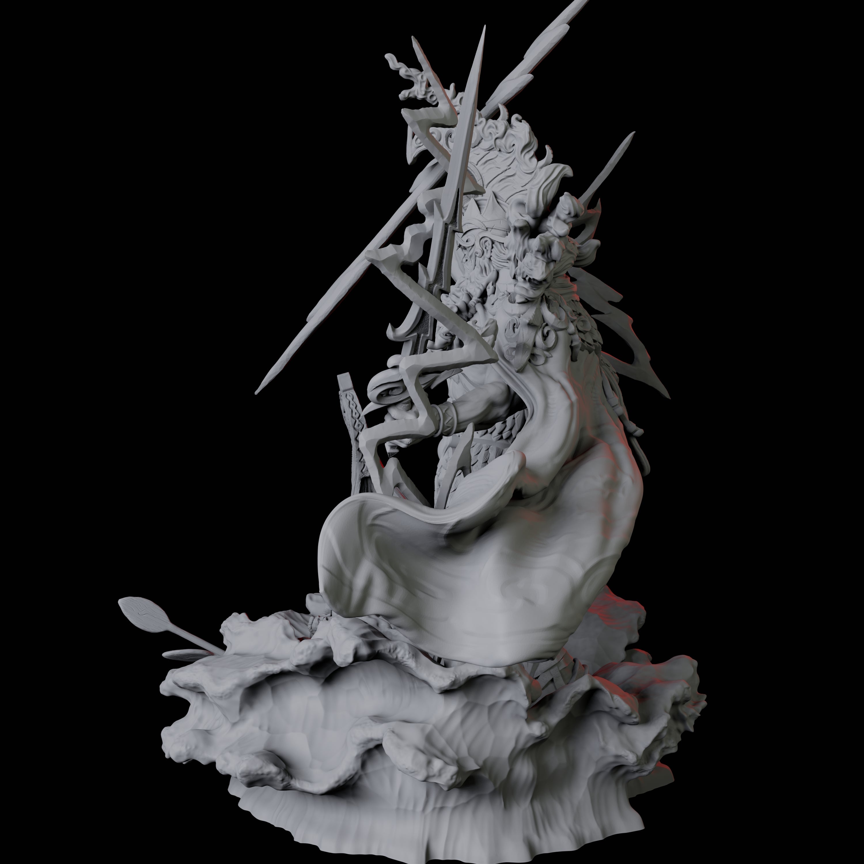 Hekaton, King of the Storm Giants Miniature for Dungeons and Dragons, Pathfinder or other TTRPGs