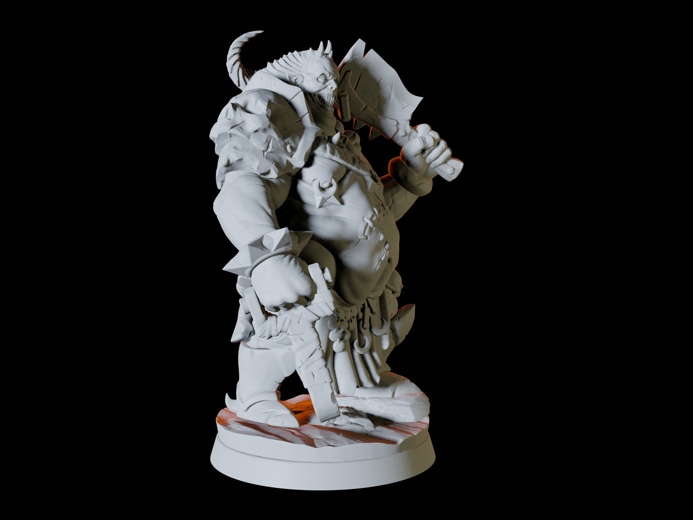 Hell Butcher Miniature for Dungeons and Dragons, Pathfinder or other TTRPGs