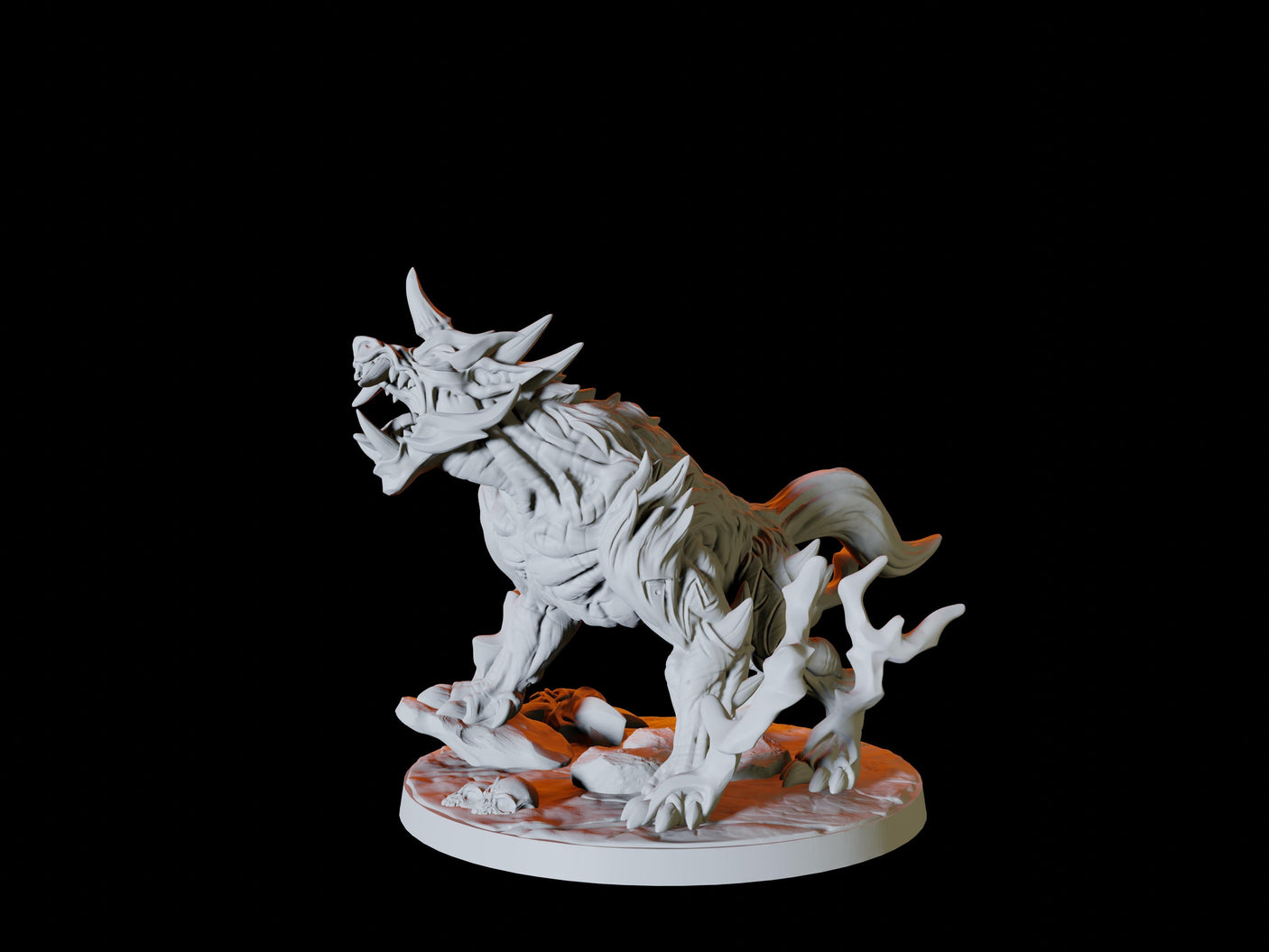 Hell Hound Miniature for Dungeons and Dragons, Pathfinder or other TTRPGs