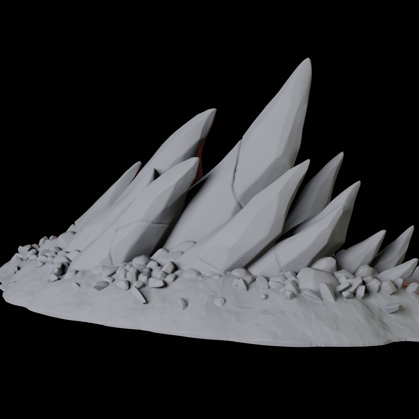 Hellscape Terrain Piece B Miniature for Dungeons and Dragons, Pathfinder or other TTRPGs