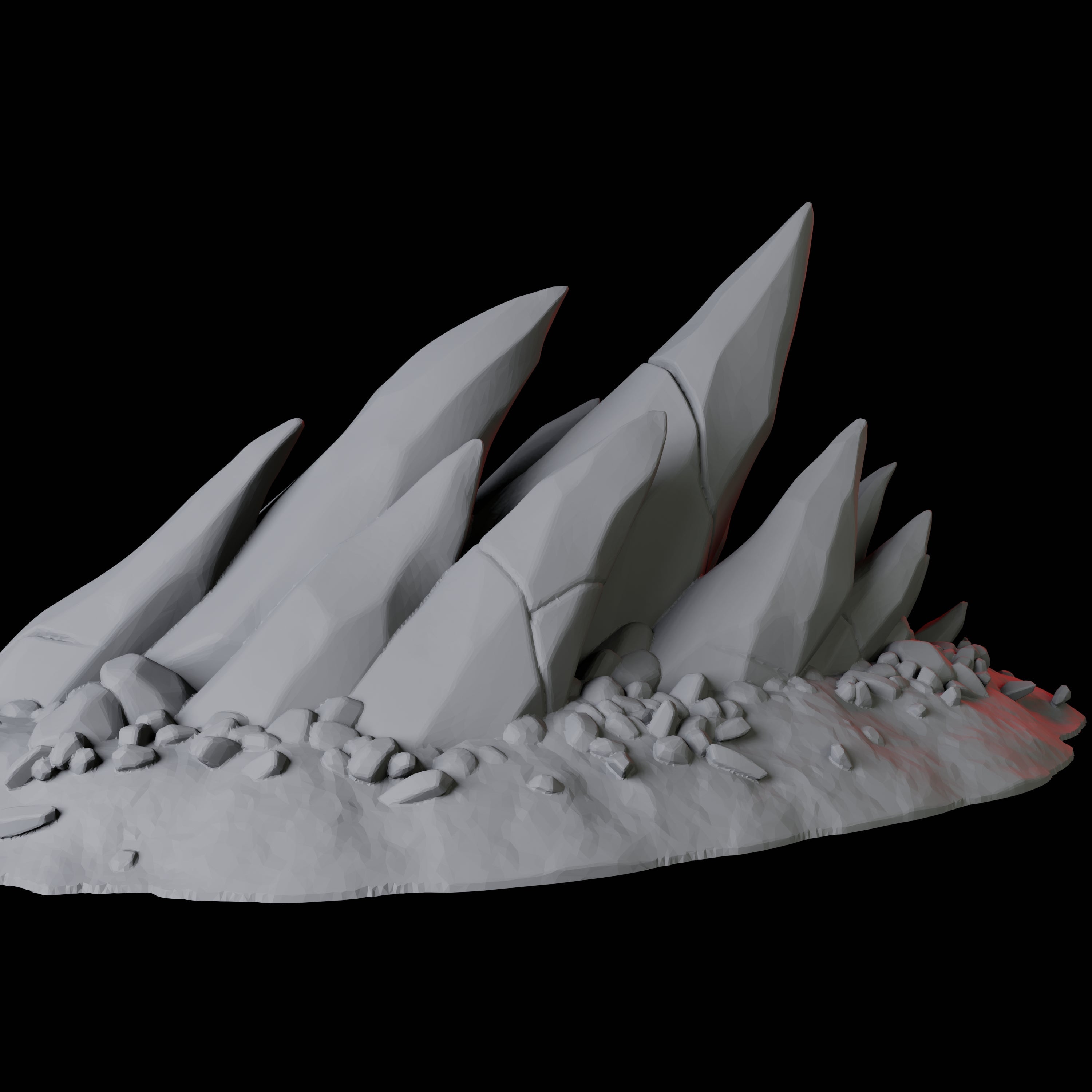 Hellscape Terrain Piece B Miniature for Dungeons and Dragons, Pathfinder or other TTRPGs