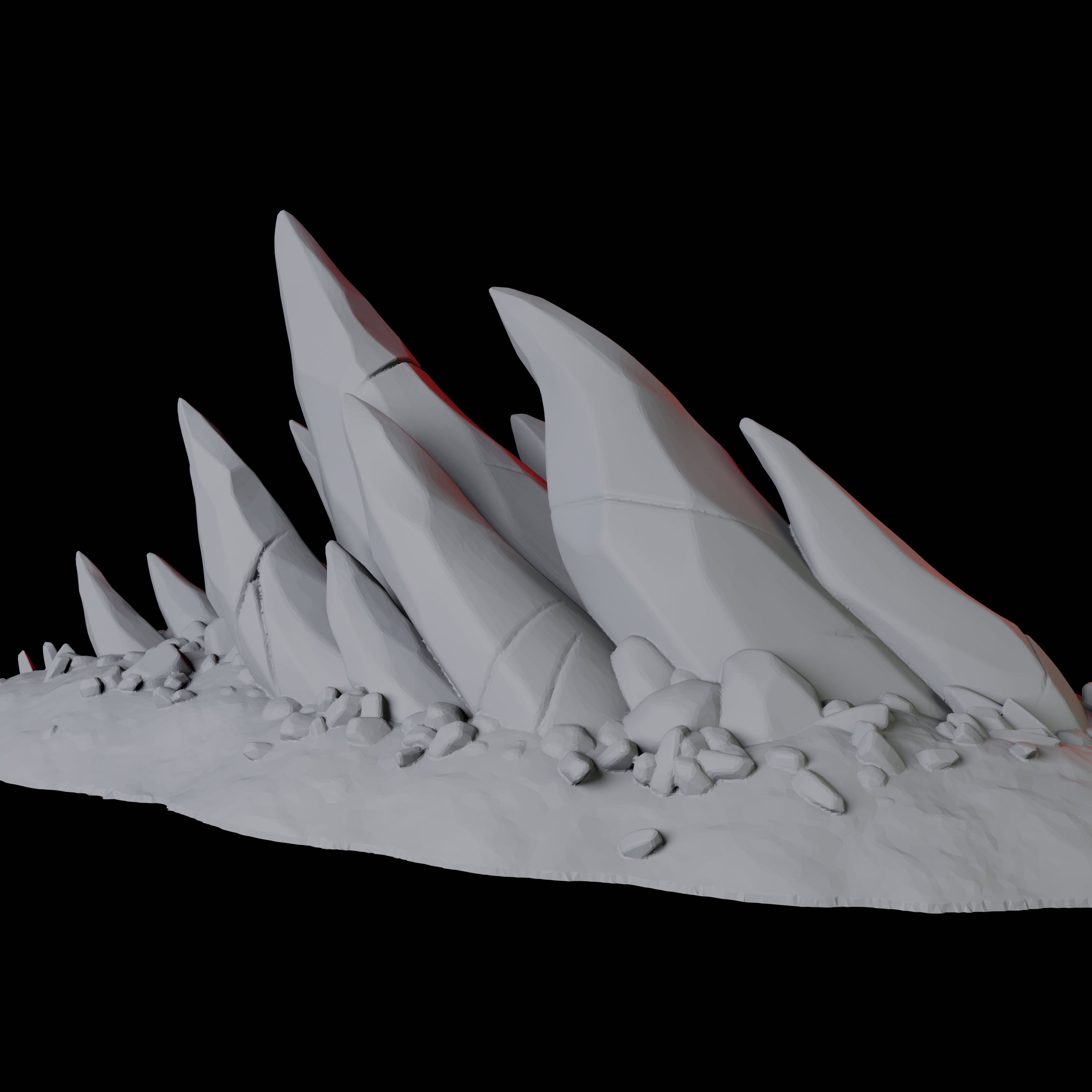 Hellscape Terrain Piece B Miniature for Dungeons and Dragons, Pathfinder or other TTRPGs