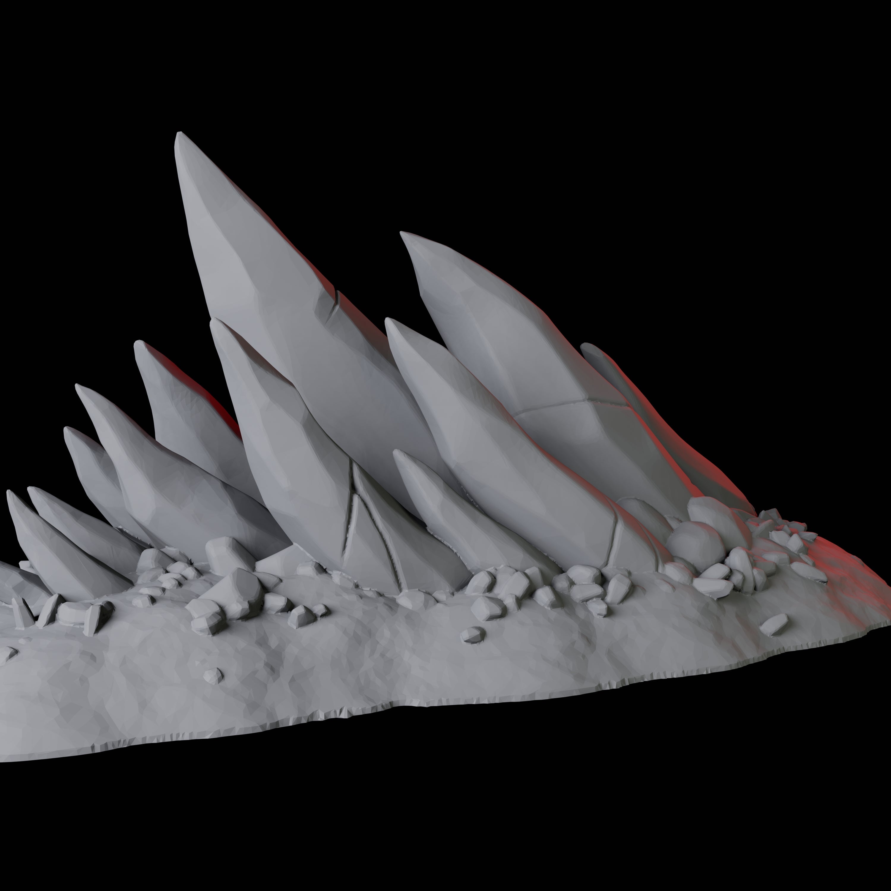 Hellscape Terrain Piece B Miniature for Dungeons and Dragons, Pathfinder or other TTRPGs