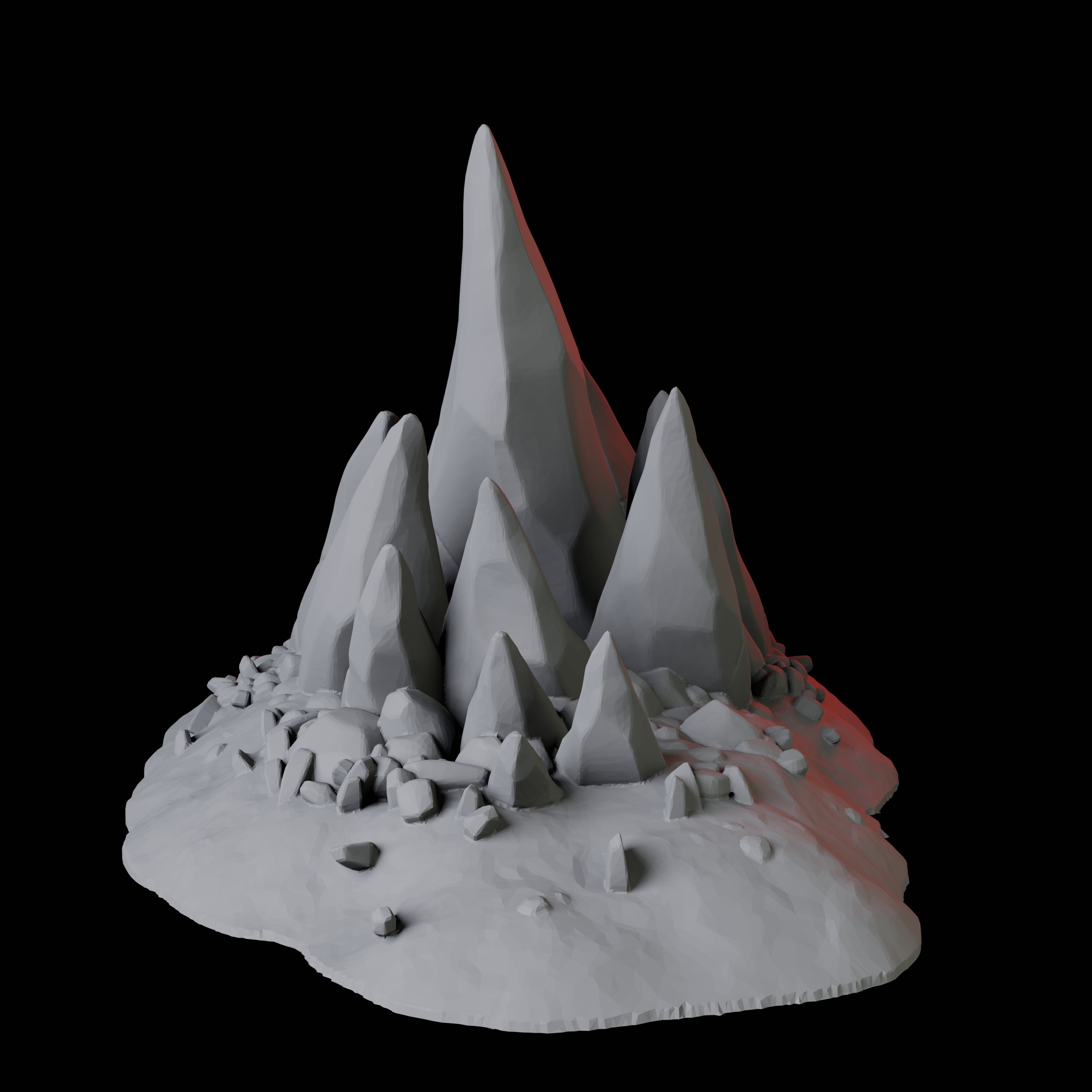 Hellscape Terrain Piece B Miniature for Dungeons and Dragons, Pathfinder or other TTRPGs