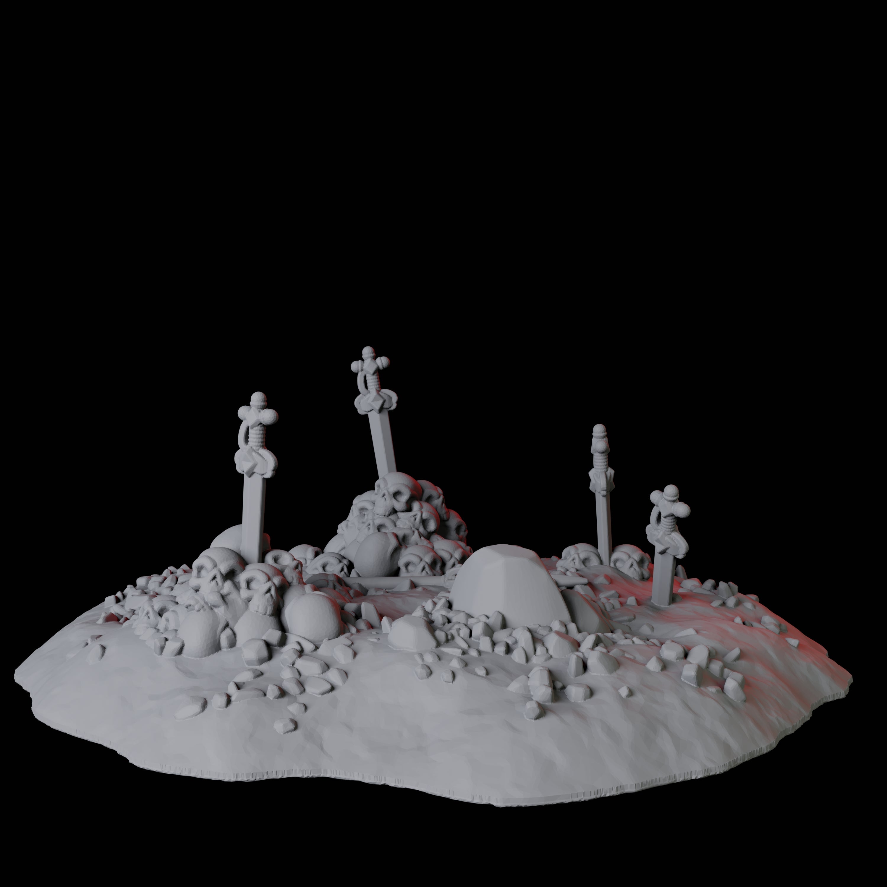 Hellscape Terrain Piece E Miniature for Dungeons and Dragons, Pathfinder or other TTRPGs