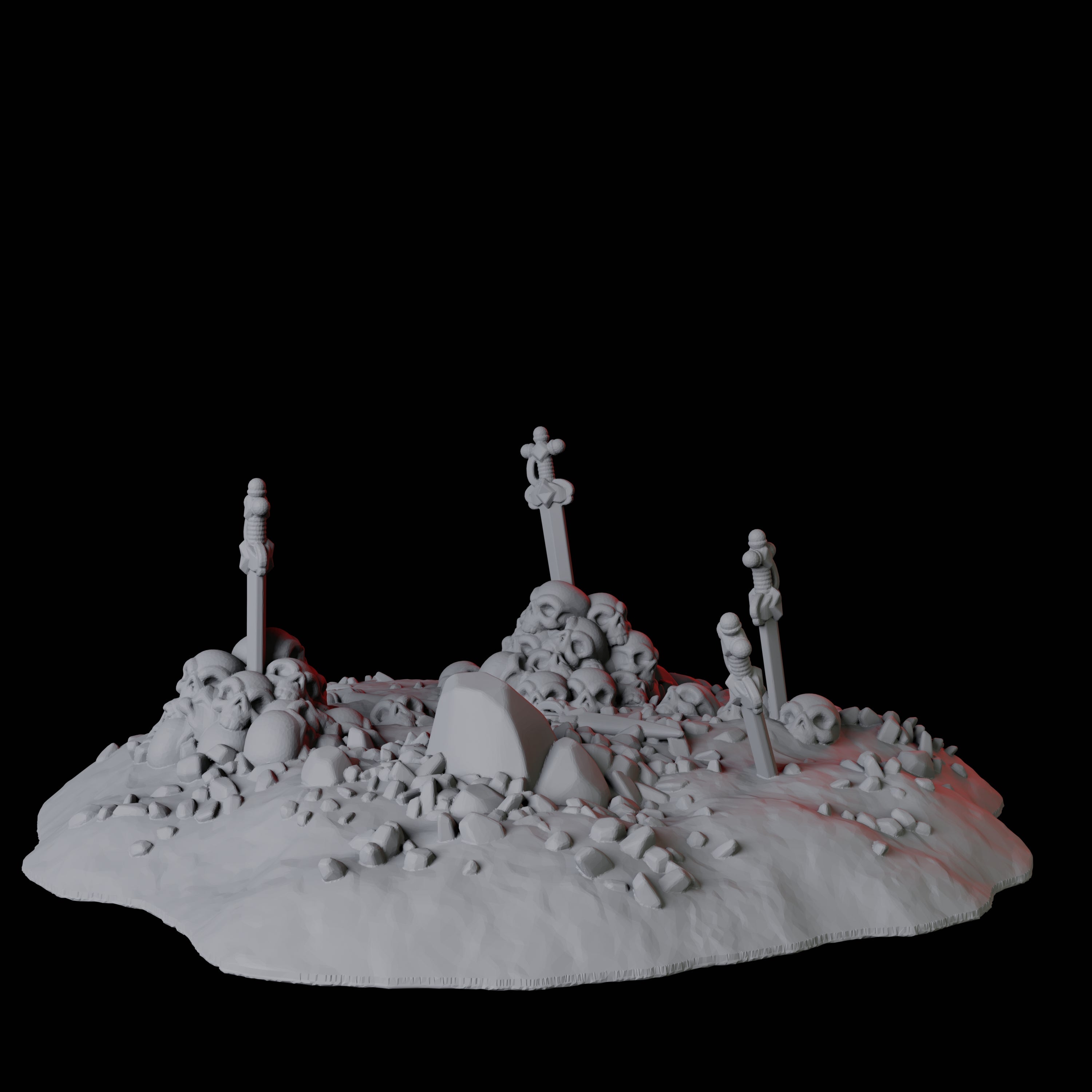 Hellscape Terrain Piece E Miniature for Dungeons and Dragons, Pathfinder or other TTRPGs