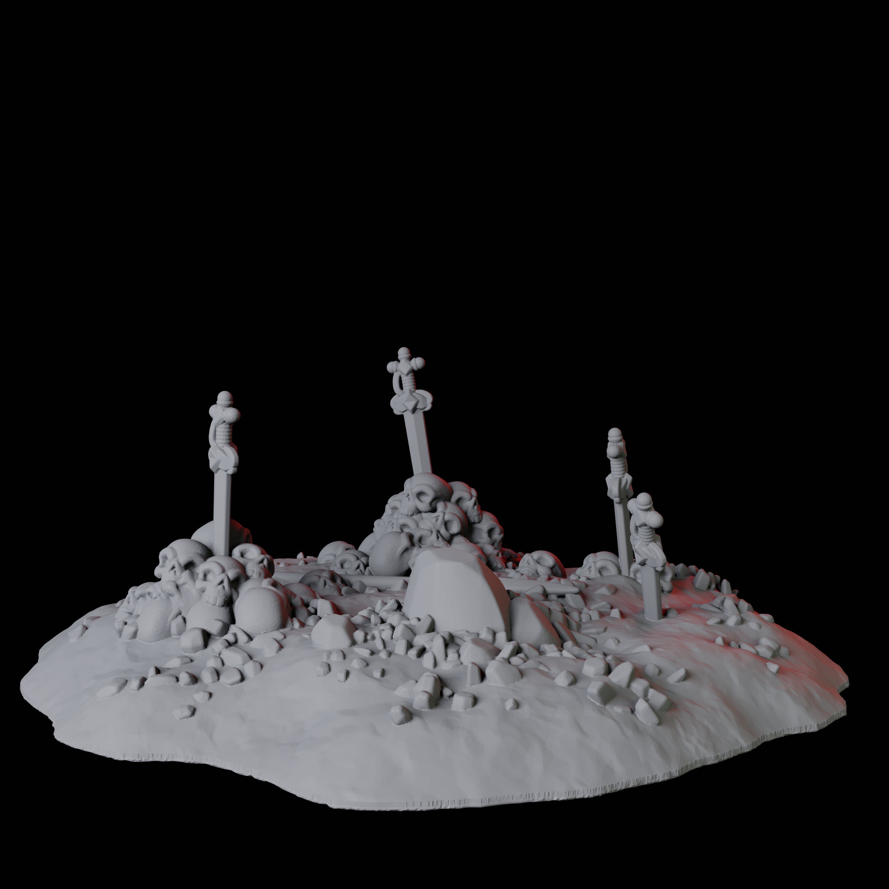 Hellscape Terrain Piece E Miniature for Dungeons and Dragons, Pathfinder or other TTRPGs