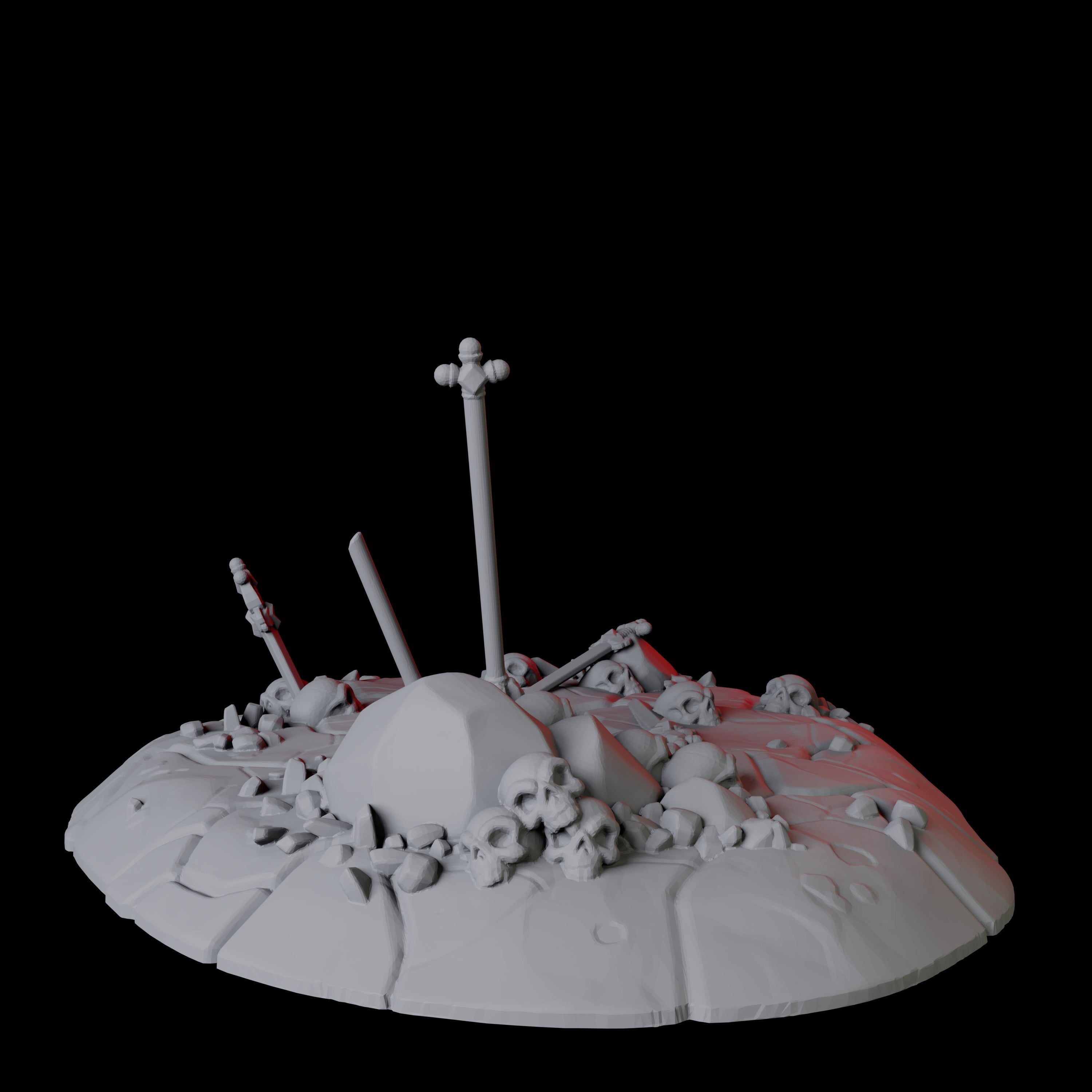 Hellscape Terrain Piece G Miniature for Dungeons and Dragons, Pathfinder or other TTRPGs