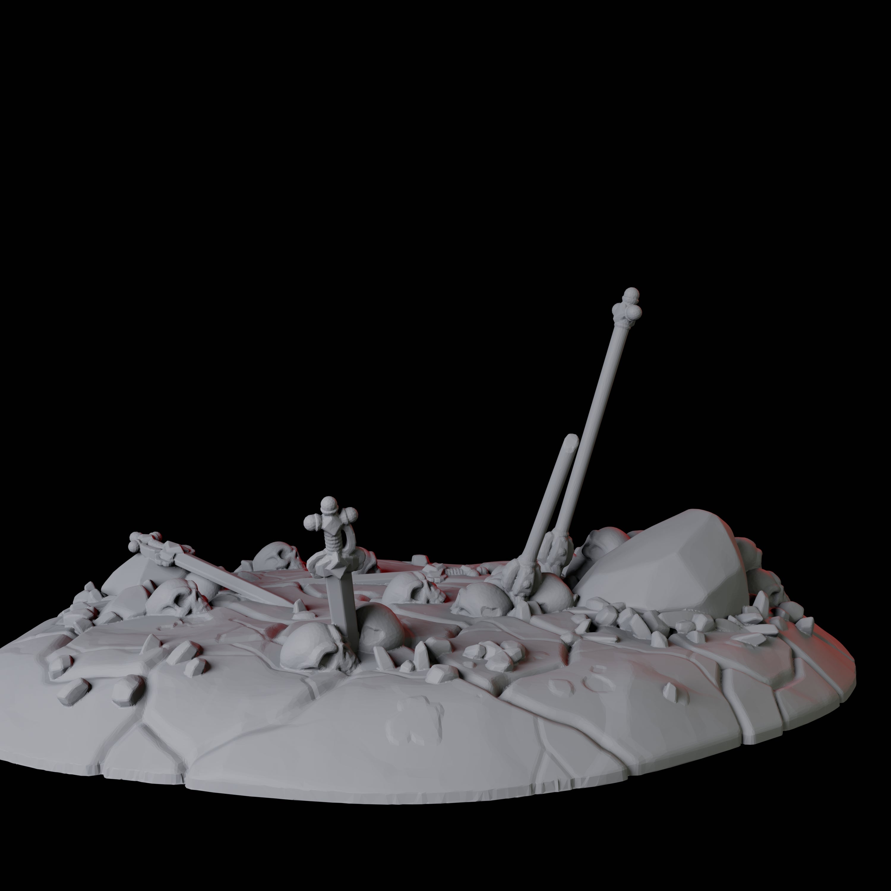 Hellscape Terrain Piece G Miniature for Dungeons and Dragons, Pathfinder or other TTRPGs