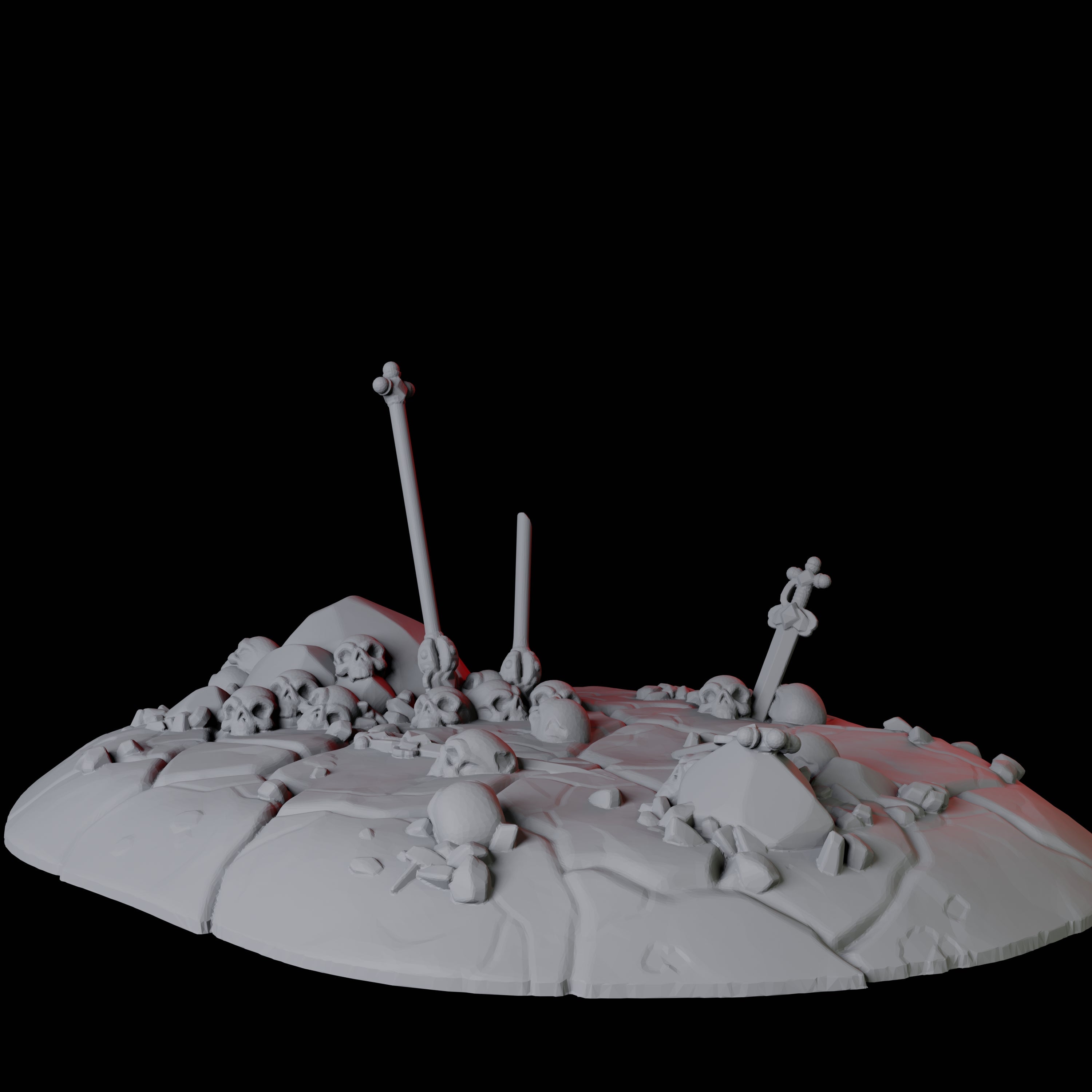 Hellscape Terrain Piece G Miniature for Dungeons and Dragons, Pathfinder or other TTRPGs