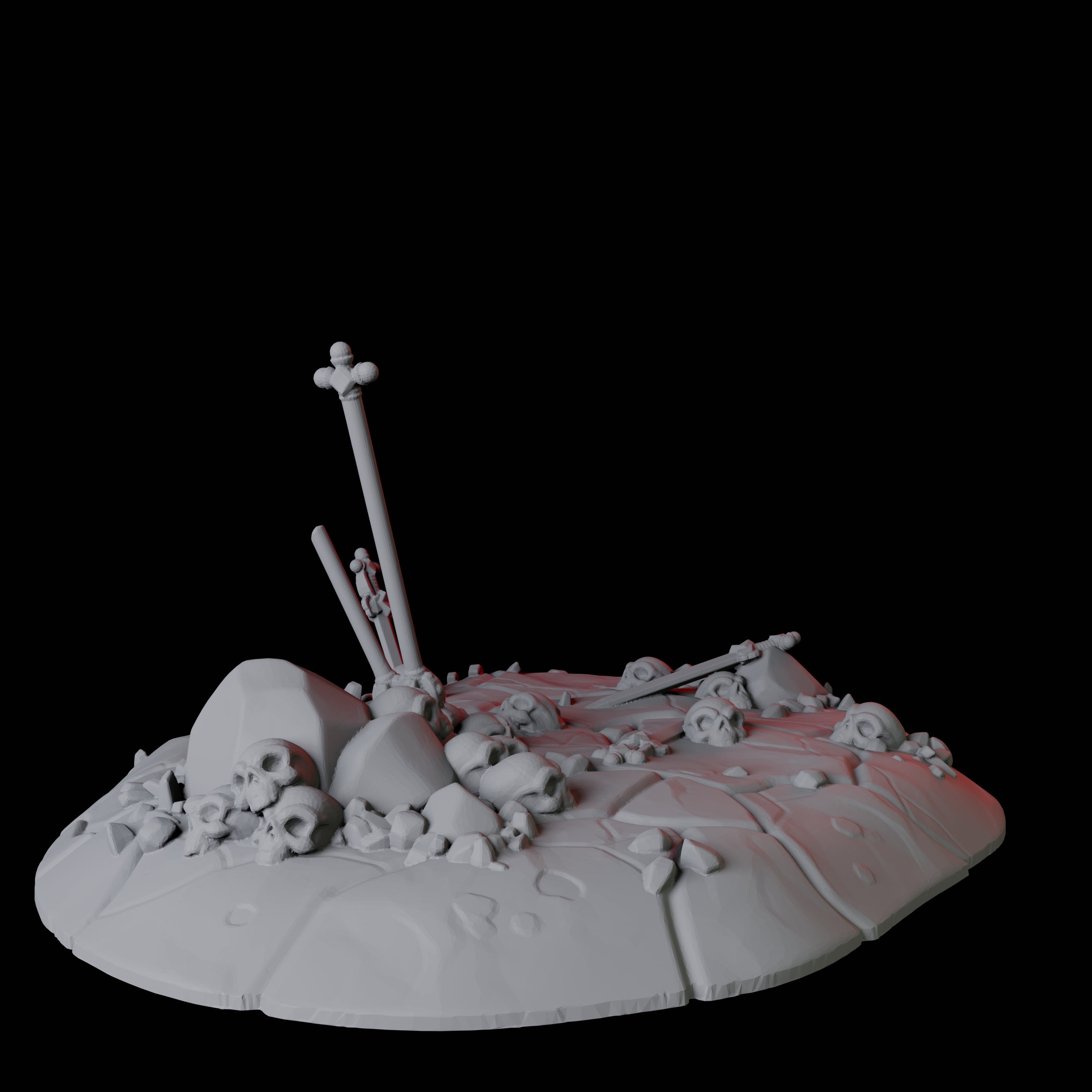 Hellscape Terrain Piece G Miniature for Dungeons and Dragons, Pathfinder or other TTRPGs