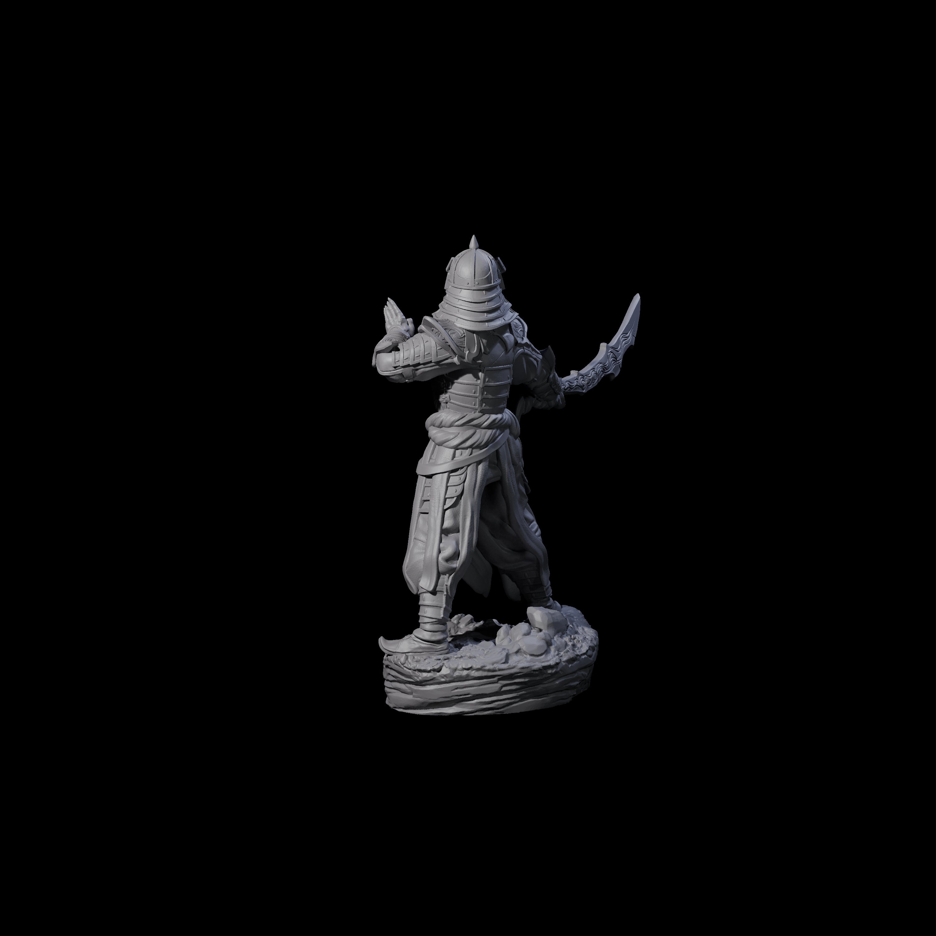 Helmeted Githyanki Fighter Miniature for Dungeons and Dragons, Pathfinder or other TTRPGs