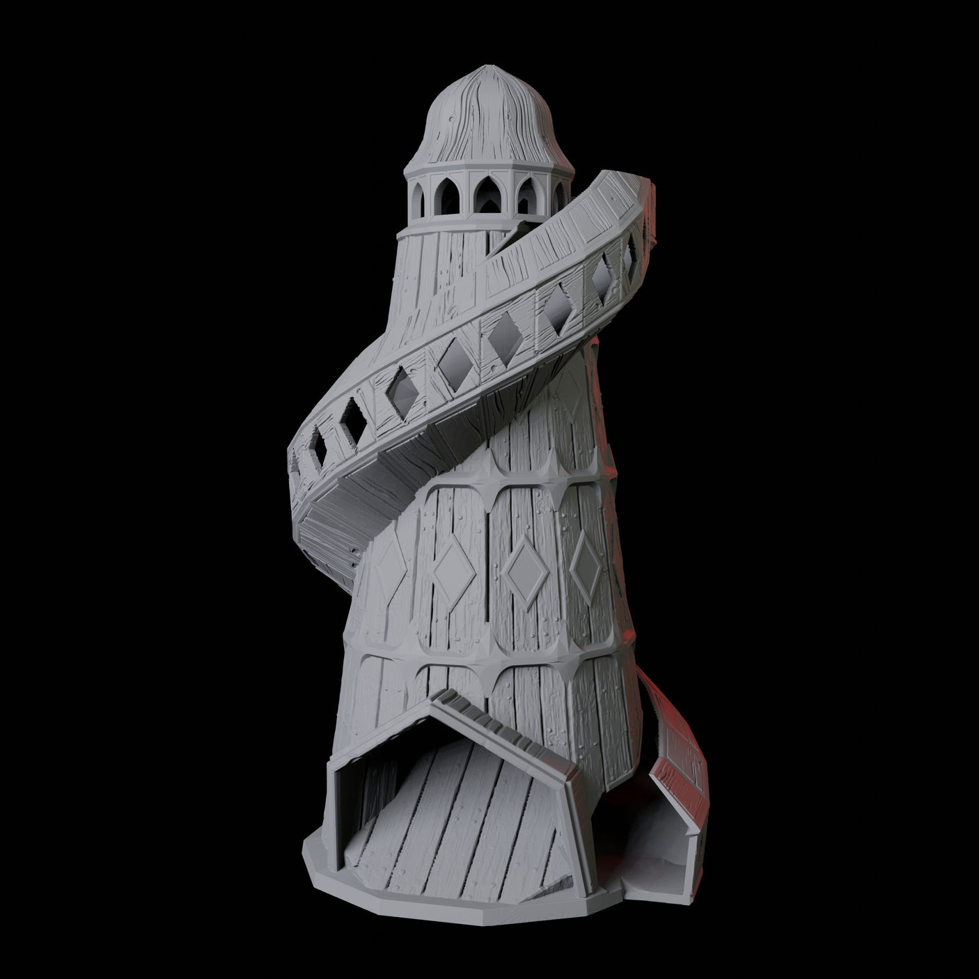 Helter Skelter Dice Tower Miniature for Dungeons and Dragons, Pathfinder or other TTRPGs