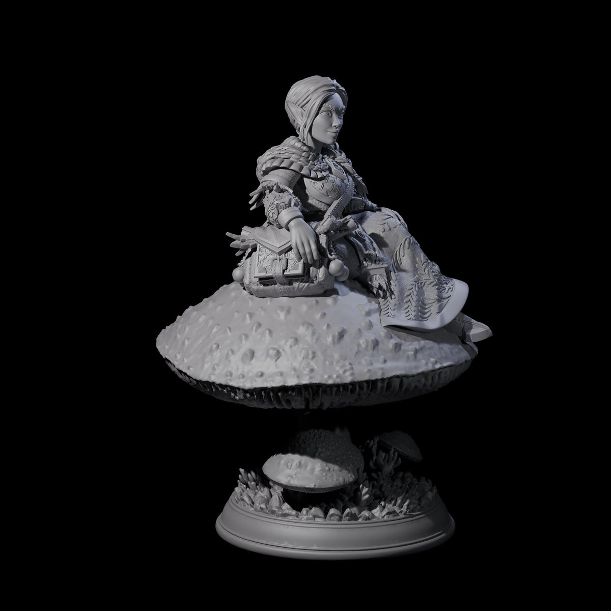 Herbalist Halfling Miniature for Dungeons and Dragons, Pathfinder or other TTRPGs